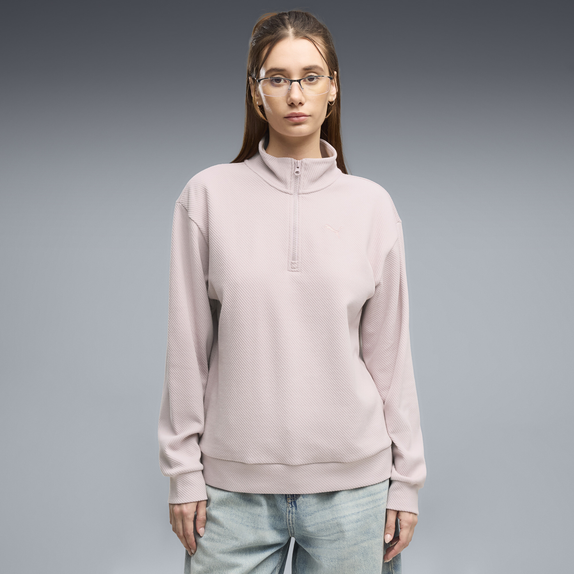 PUMA Sweat à 12 zip Essentials Elevated Femme Vêtements