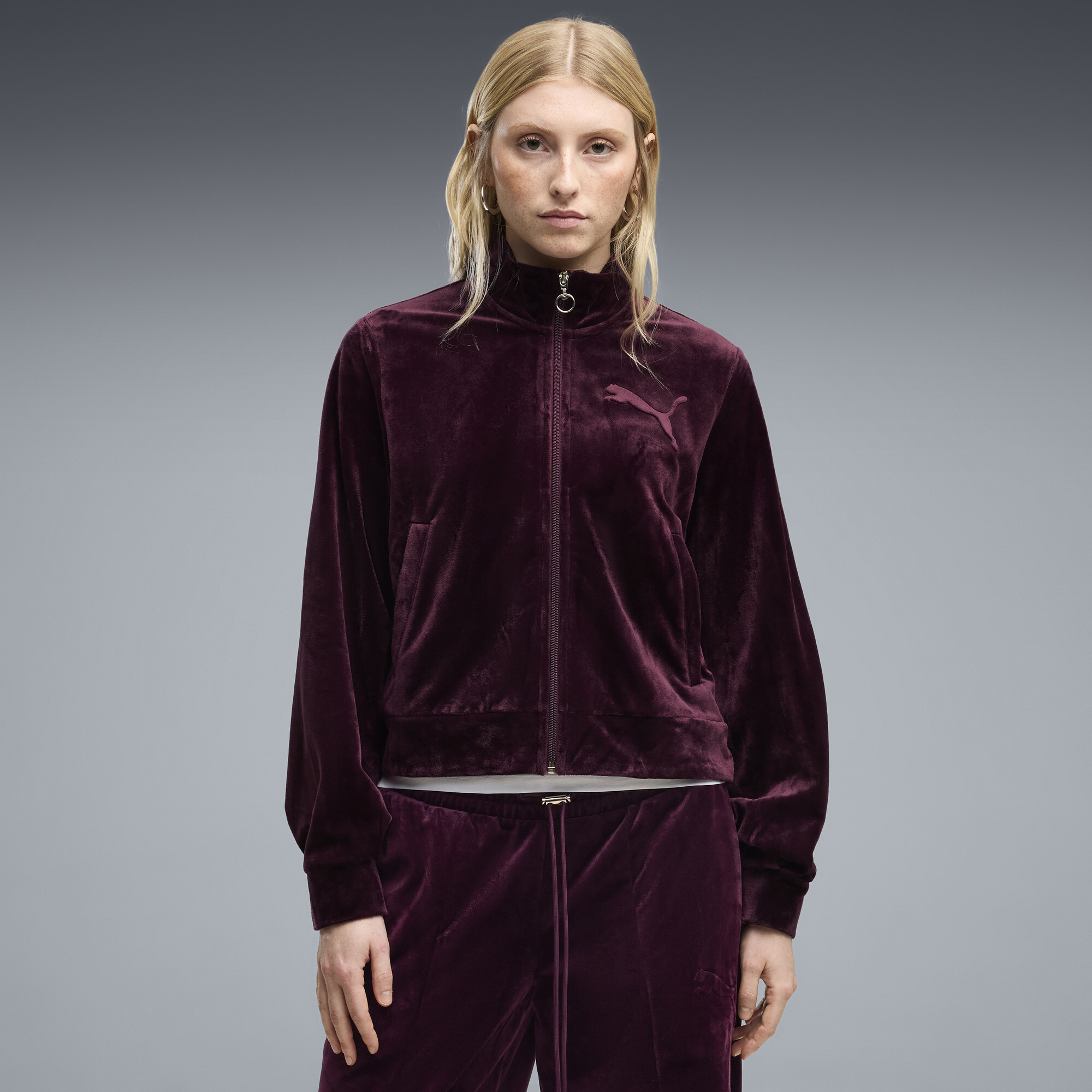 PUMA Veste de survêtement en velours Essentials Elevated Femme Vêtements - vue 2