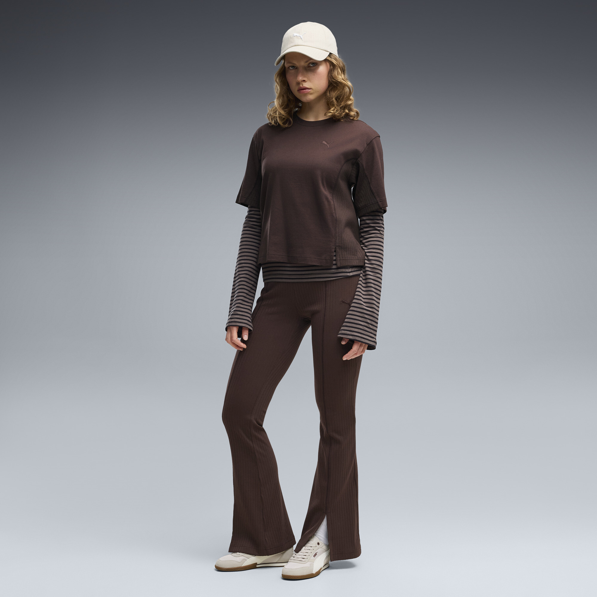 Leggings acampanados HER Rib para mujer