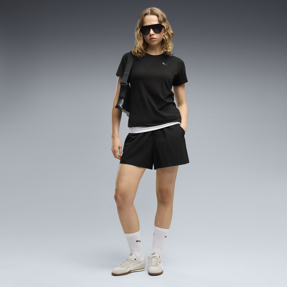 PUMATECH SENSE High-Rise A-Line Woven Shorts Women in Black, XS