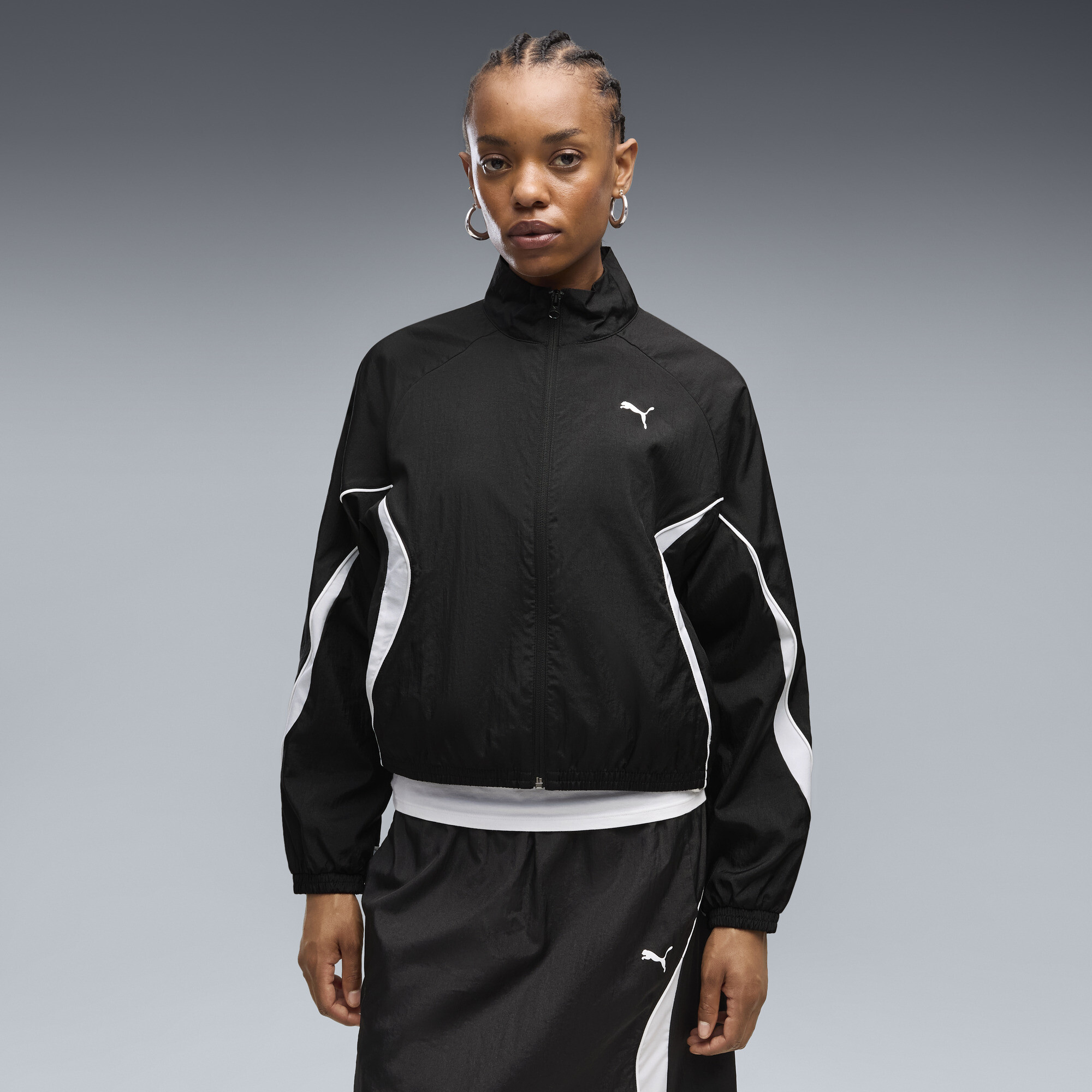 Veste tisse dcontracte PUMA Sport Femme Vtements Noir S 65$