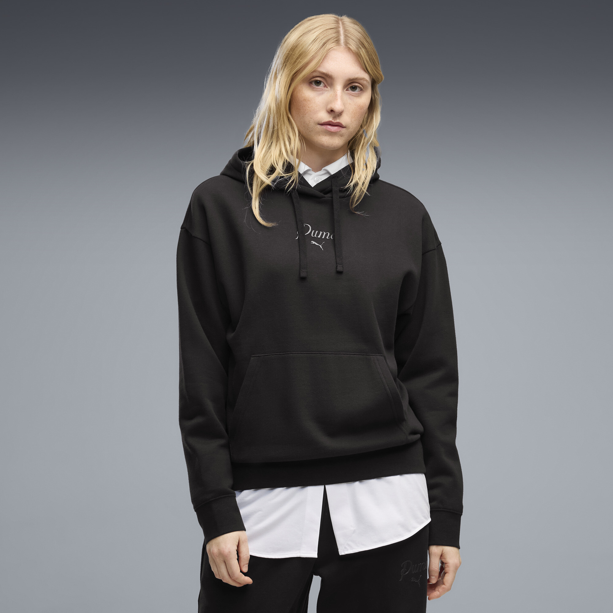 Худі Essentials Script Hoodie Women | Колір: Чорний | Puma Black