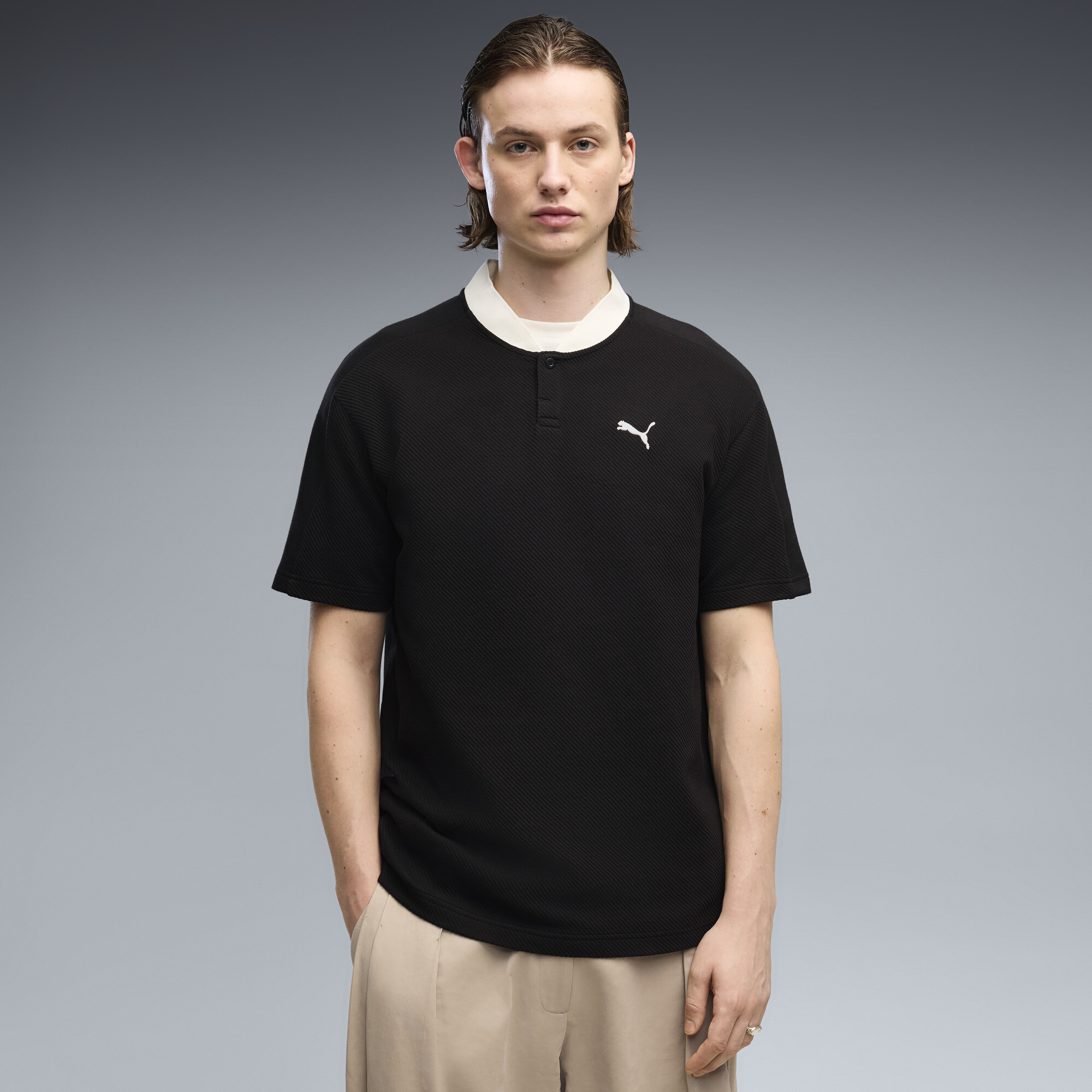 PUMA Class Relaxed Polo Herren, Kleidung, Schwarz, L