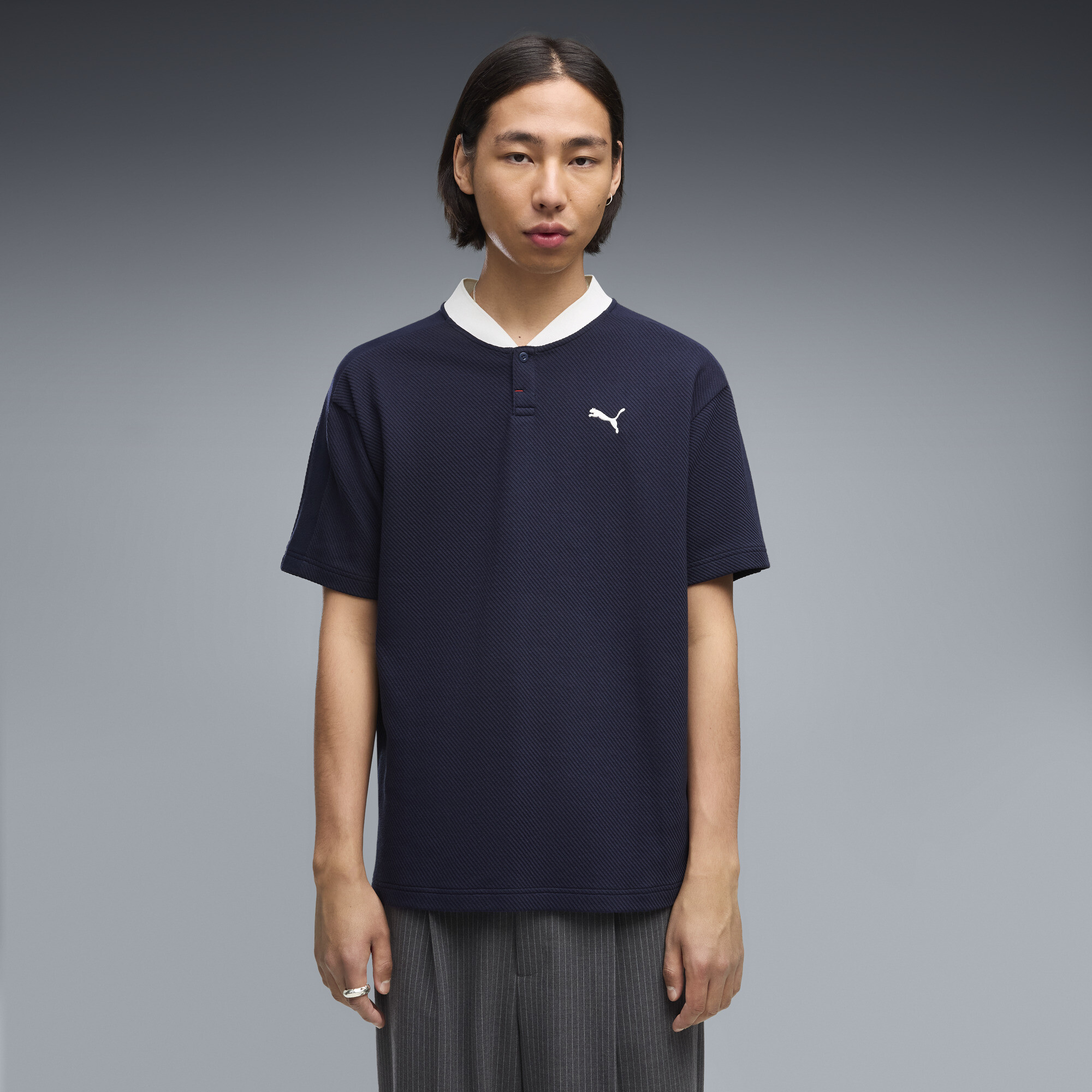 PUMA Class Relaxed Polo Herren, Kleidung, Blau, S
