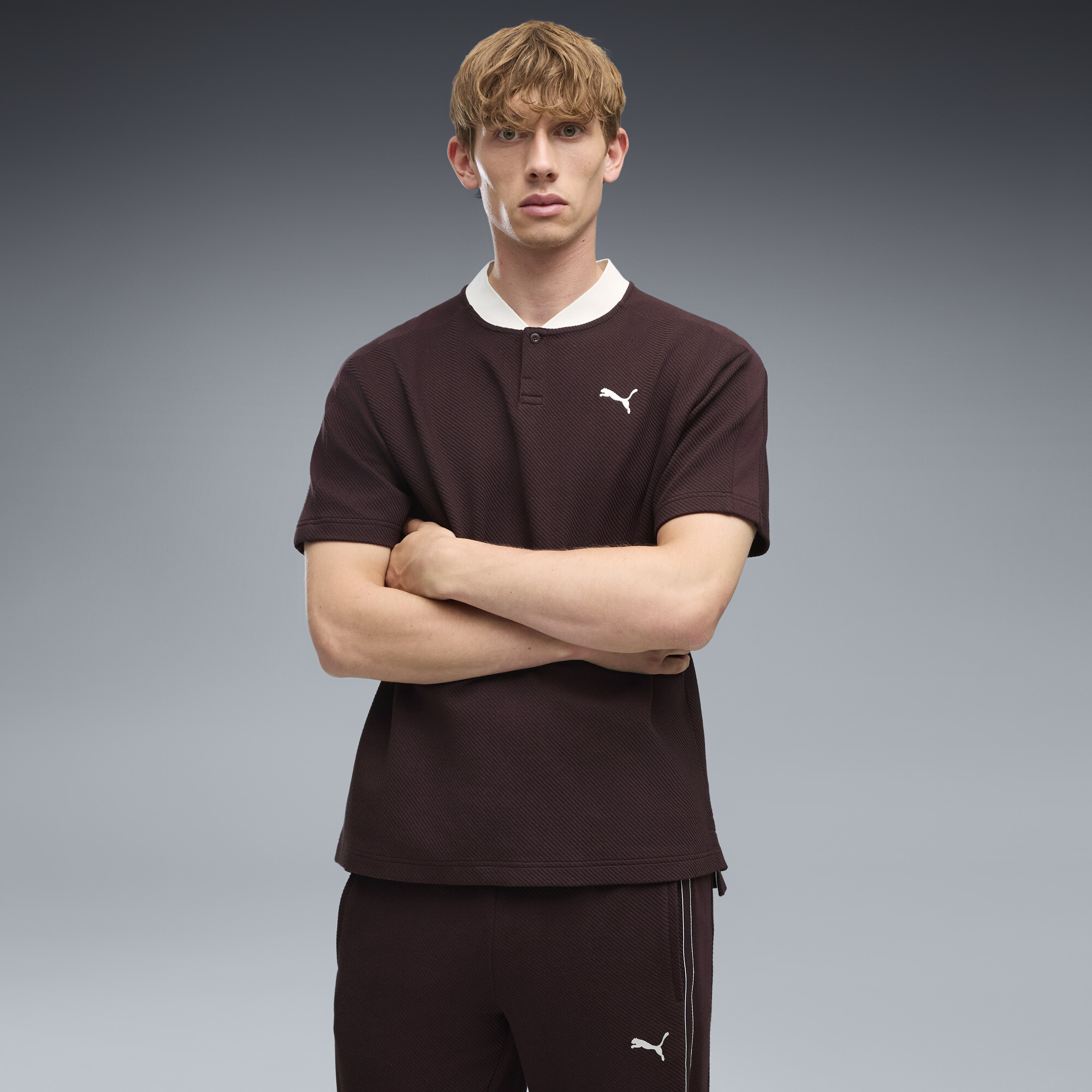 PUMA Class Relaxed Polo Herren, Kleidung, Braun, L