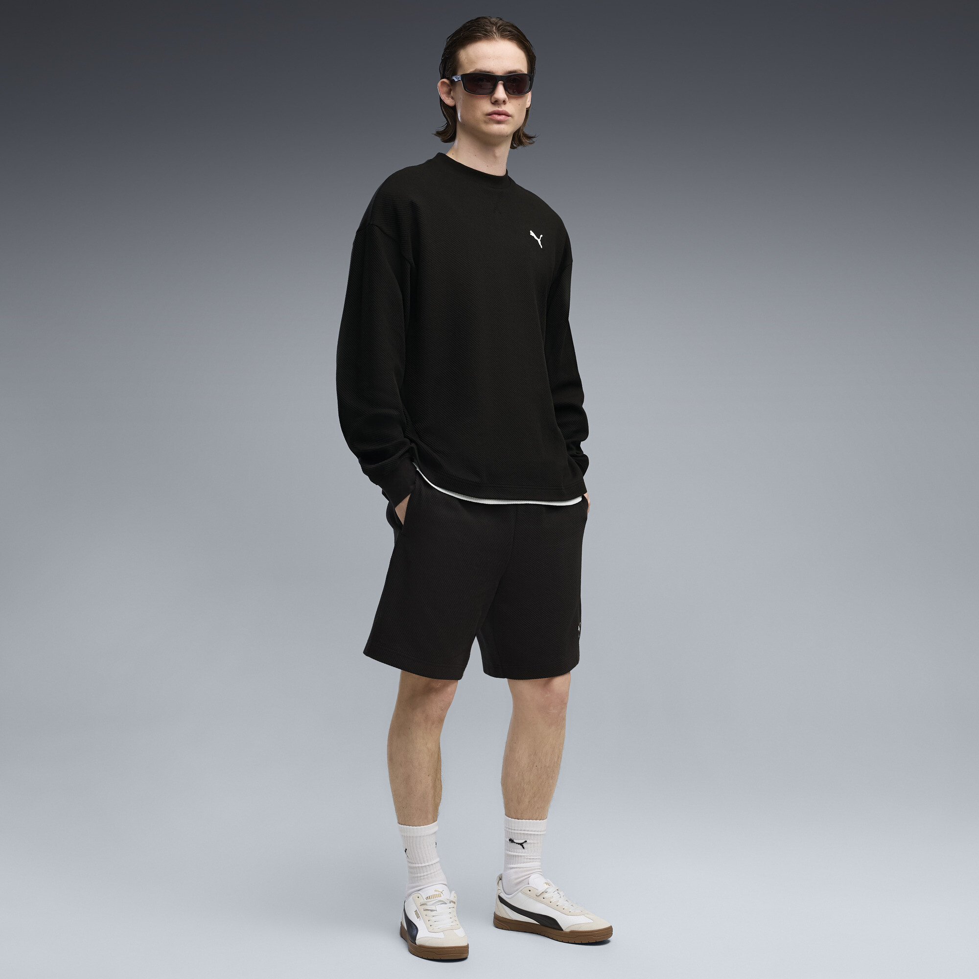PUMA Sweat délavé Essentials Elevated Homme Vêtements