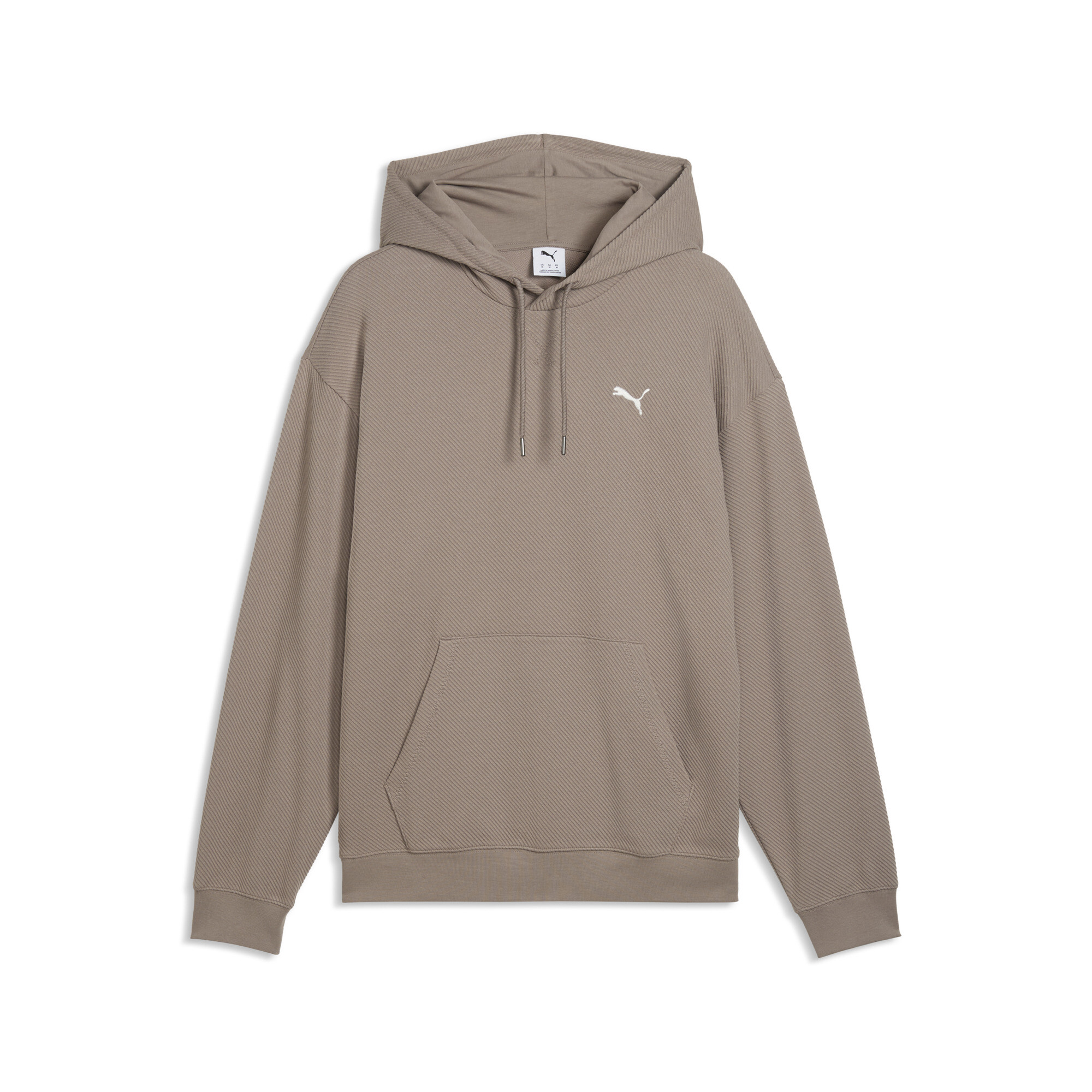 PUMA Męska bluza z kapturem Essentials Elevated o luźnym kroju, Akcesoria, Beżowy, XXL