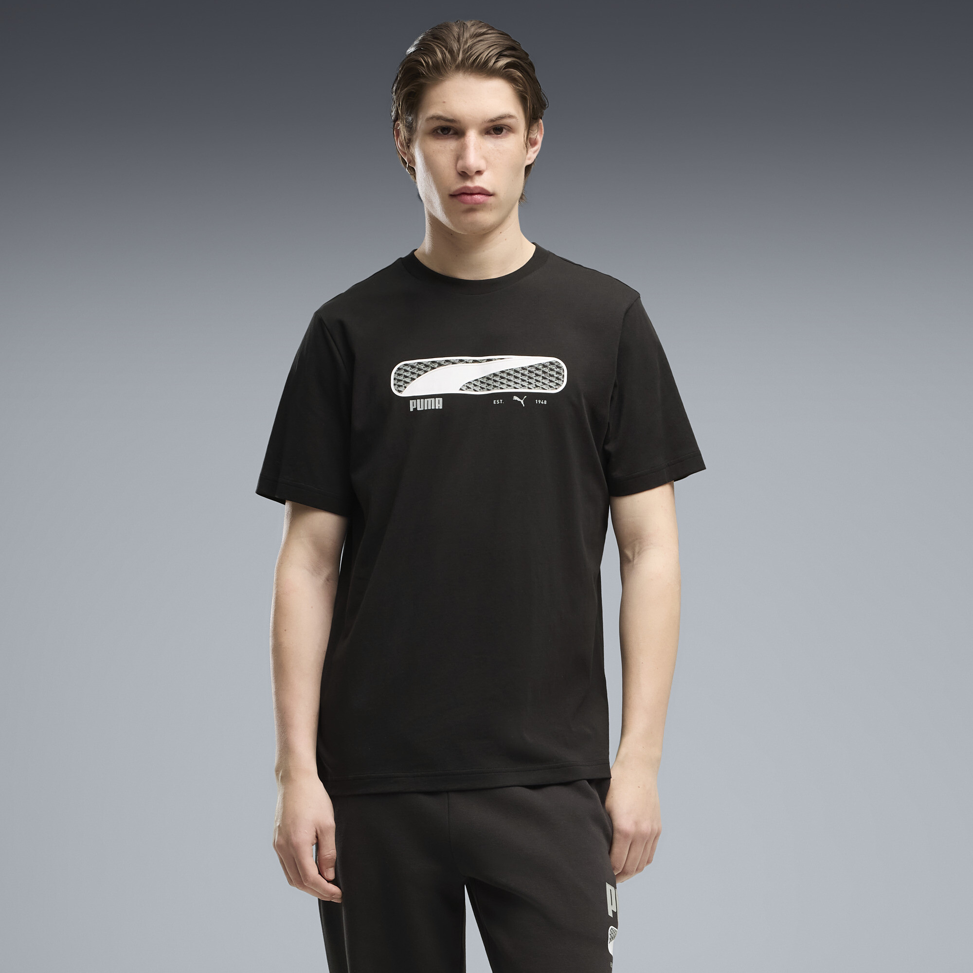 PUMA Sport Logo Play T-Shirt Herren, Accessoires, Schwarz, XXL