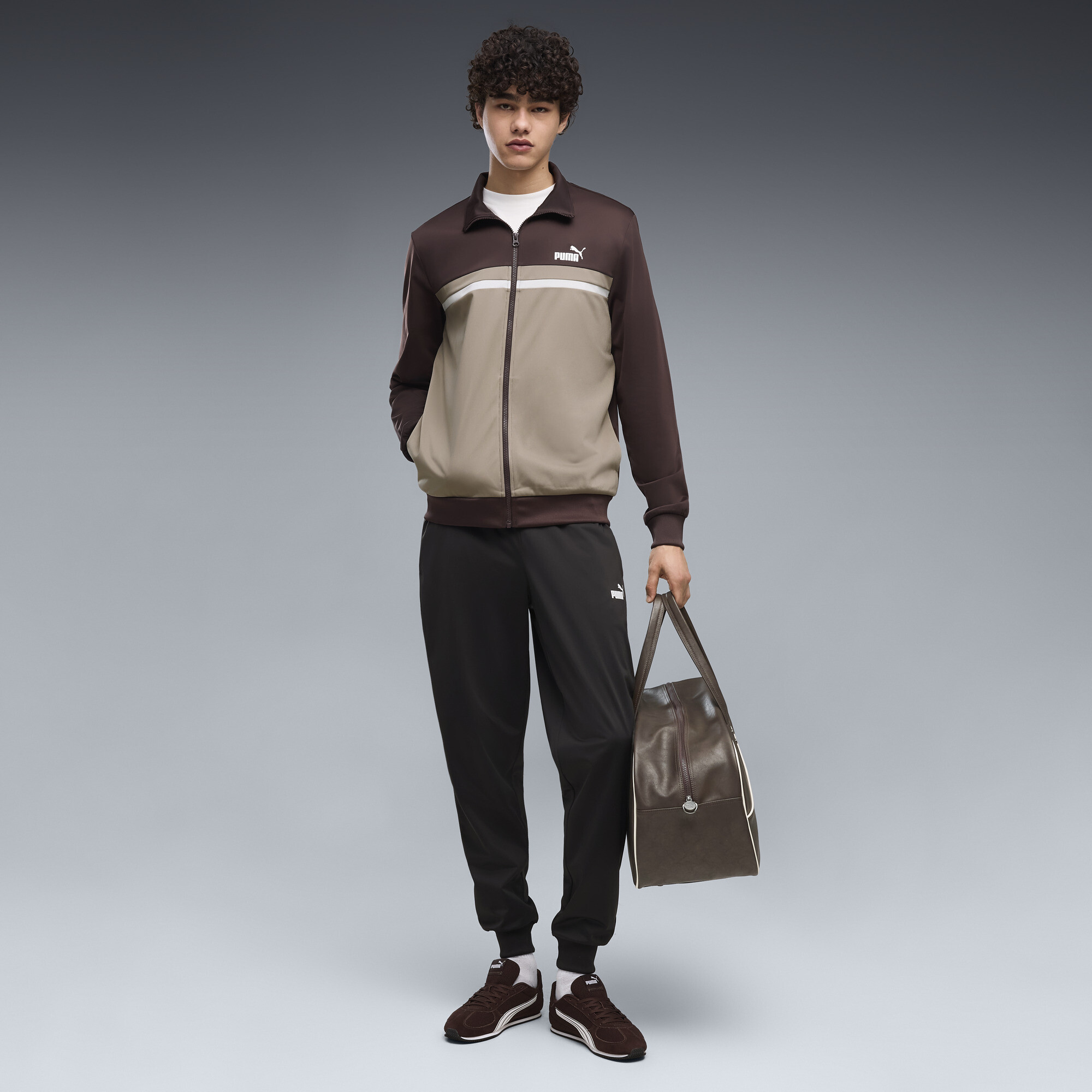 PUMA Ensemble de survtement colorblock Homme Vtements Marron XS 60 €