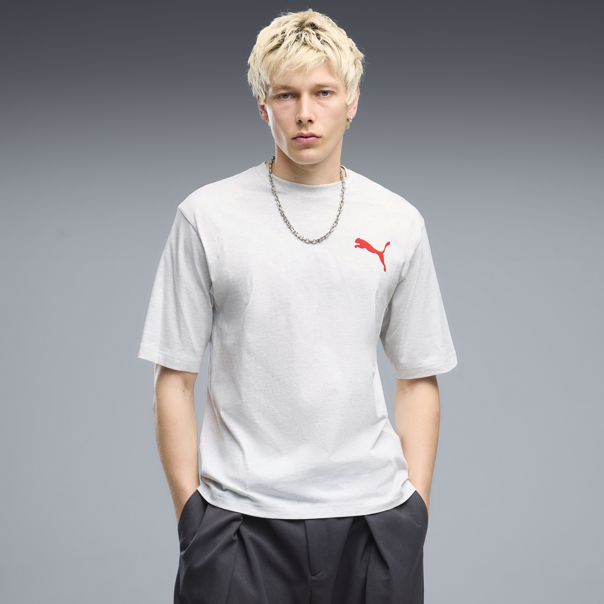 PUMA T-shirt boxy imprims Utility Homme Vtements Blanc M 28$