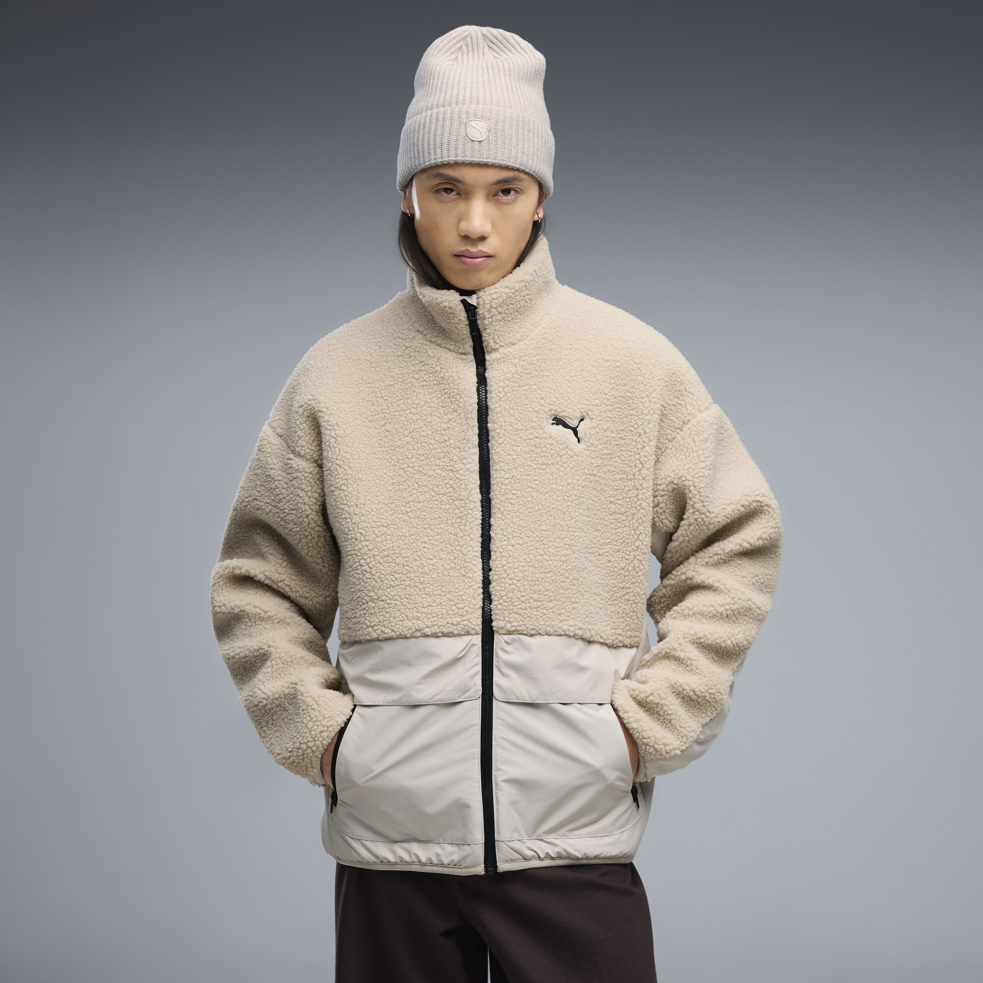 PUMA Veste dcontracte hybride ReFibre Homme Vtements Beige XS 110 €