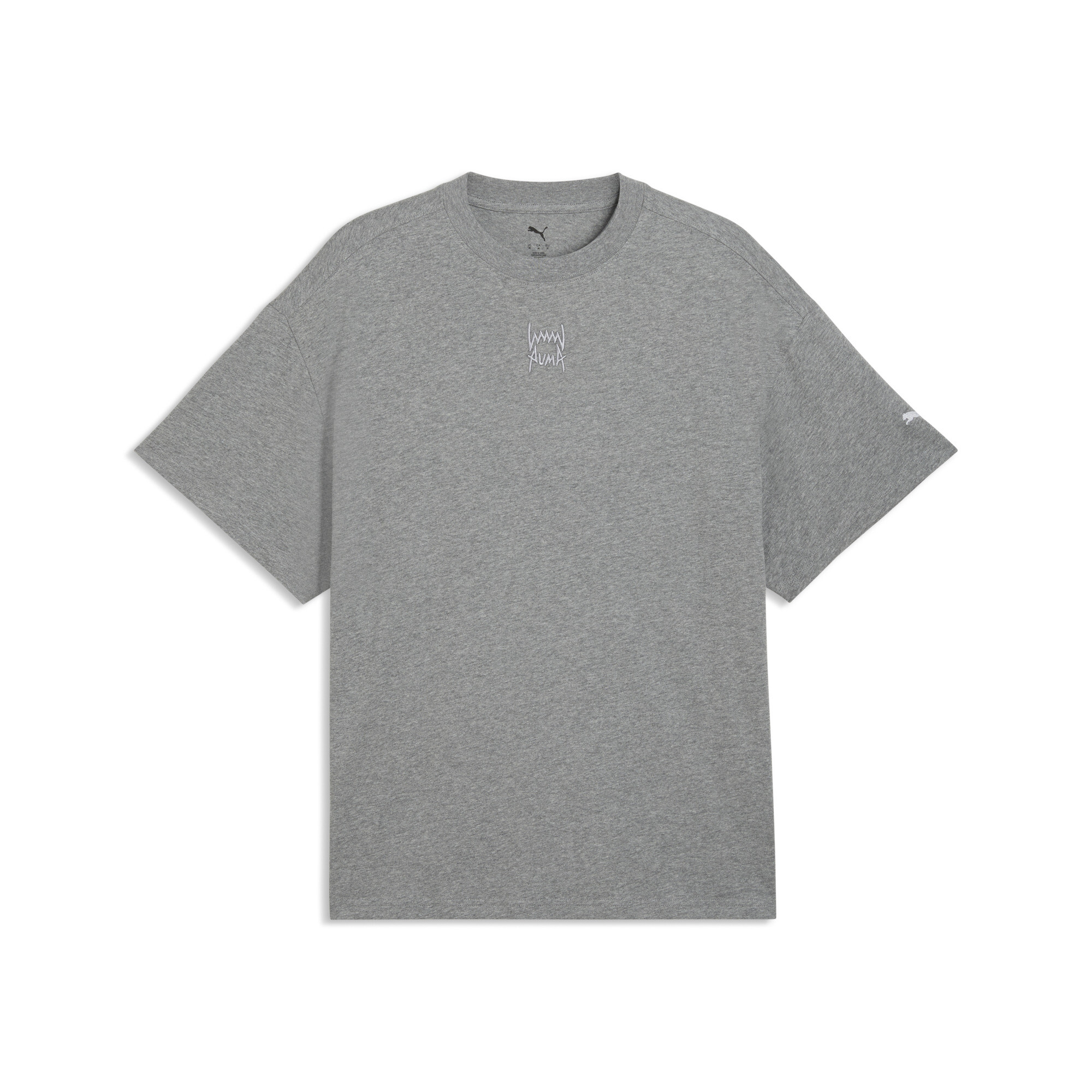 PUMA Fundamentals Oversized T-Shirt Herren, Accessoires, Grau, S
