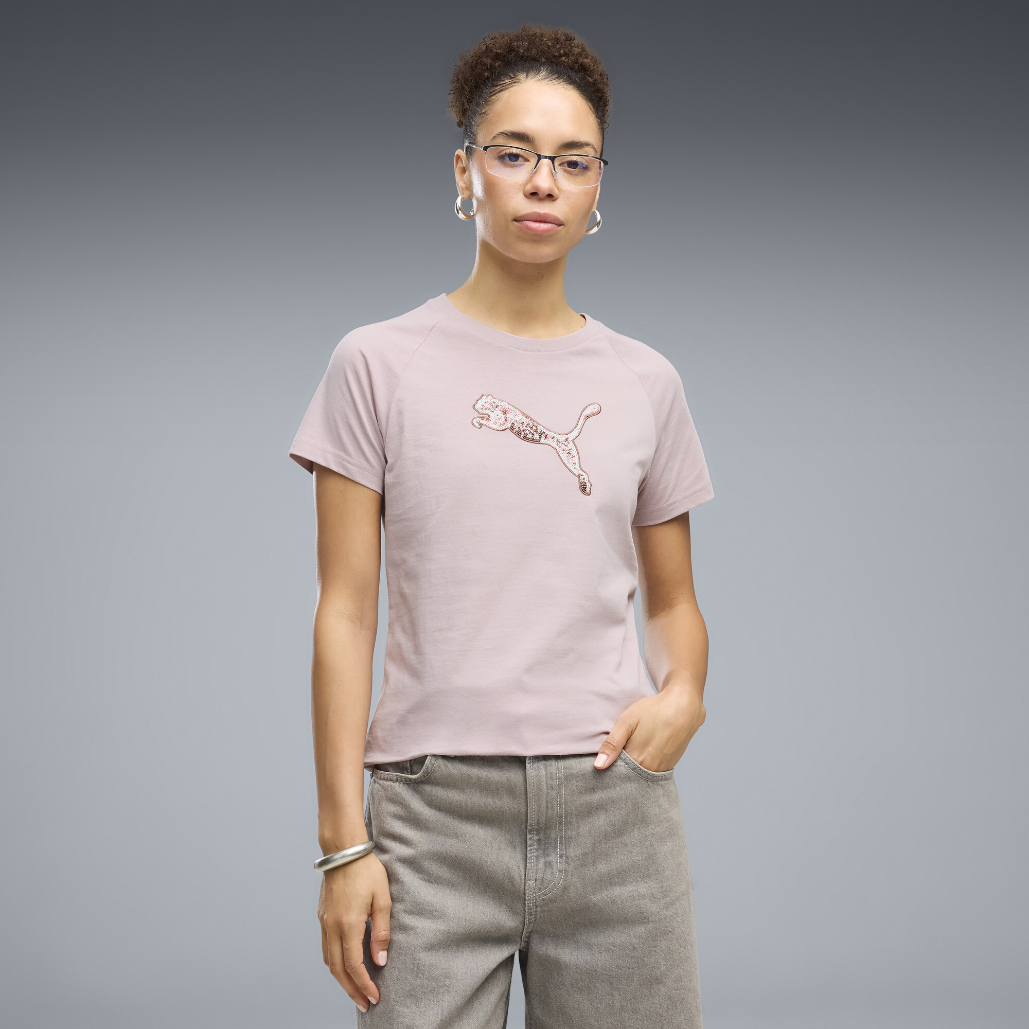 PUMA T-shirt Essentials Sequins Femme Vtements Rose L 28 €