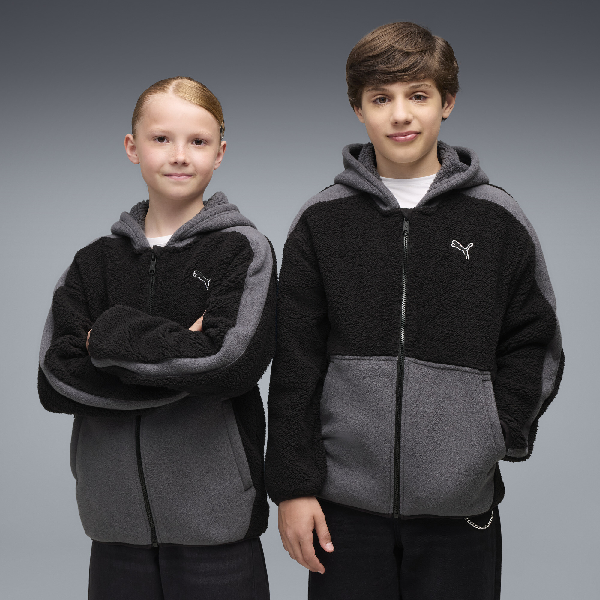PUMA Essentials Elevated Winterized Relaxed Sweatjacke Teenager, Kleidung, Schwarz, 13-14Y