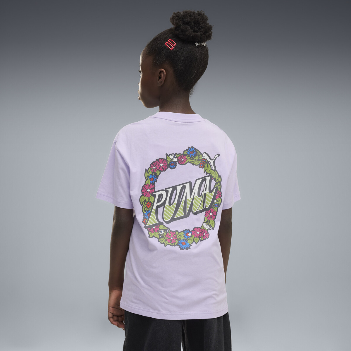 MID 90s Relaxed Graphic T-Shirt Youth in Light Lavender by PUMA, 9-10Y