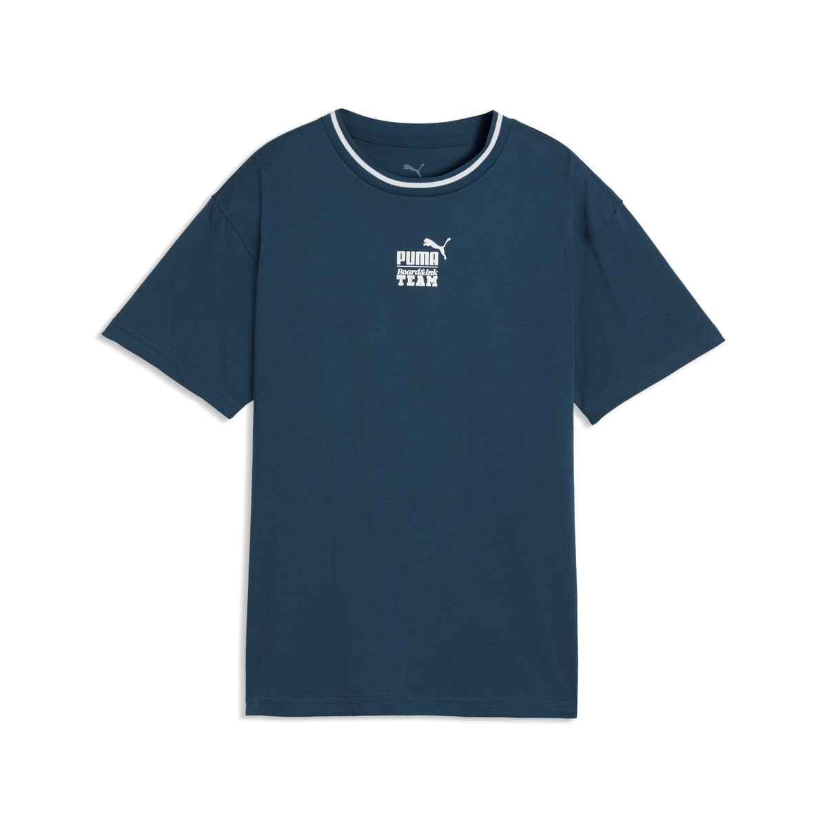 MID 90s Relaxed Back Graphic T-Shirt Youth in Midnight Petrol by PUMA, 11-12Y