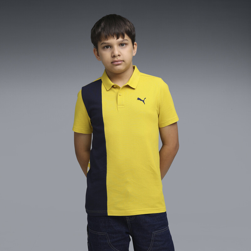 

PUMA Essentials Colorblock Boy's Cotton Polo