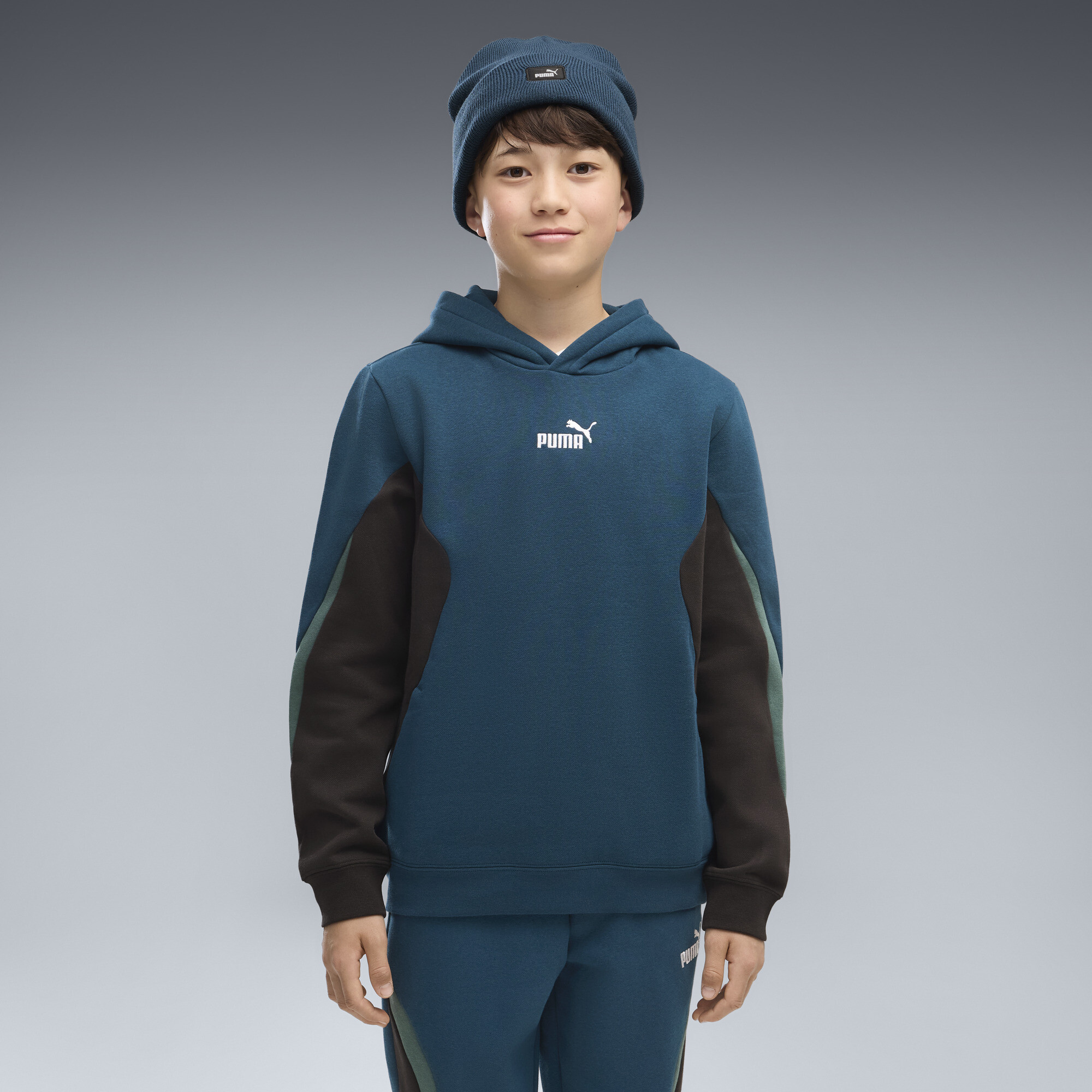 PUMA Hoodie colorblock Essentials Enfant et Adolescent Vtements Bleu 15-16Y 50 €