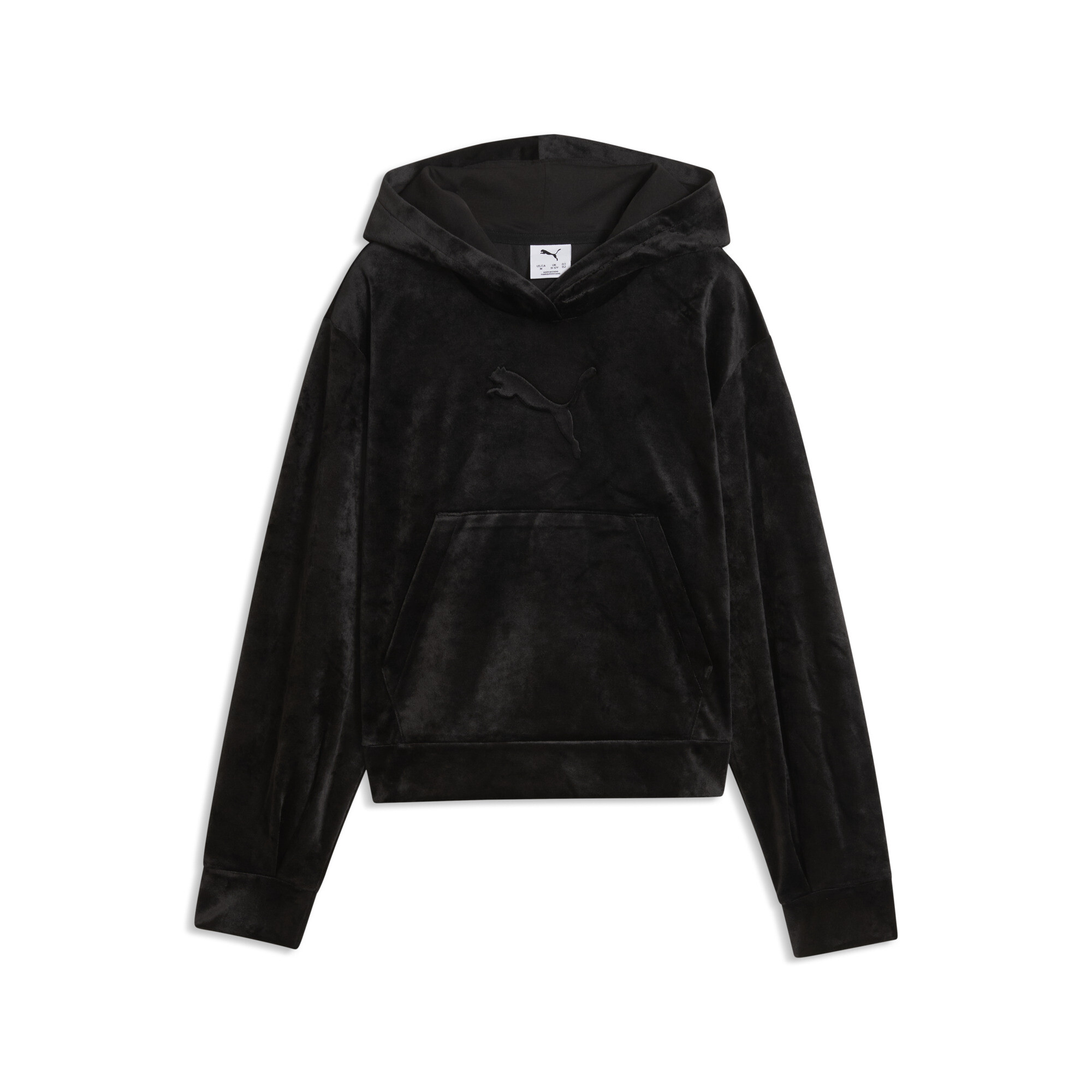PUMA Hoodie court décontracté en velours Essentials Elevated Enfant et Adolescent Accessoires 11 12Y - vue 2