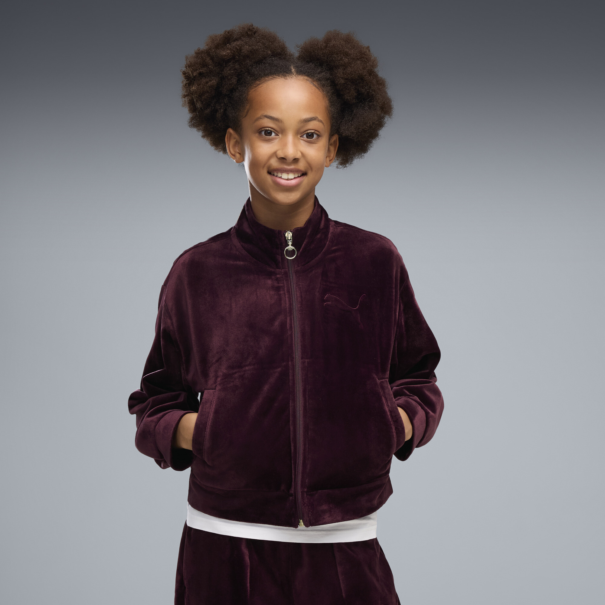 PUMA Veste de survêtement en velours Essentials Elevated Enfant et Adolescent Vêtements 11 12Y - vue 3