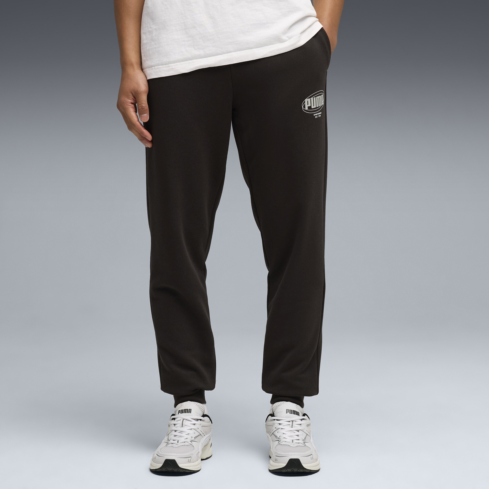Essentials Logo Lab Sweatpants Men | black | PUMA South Africa