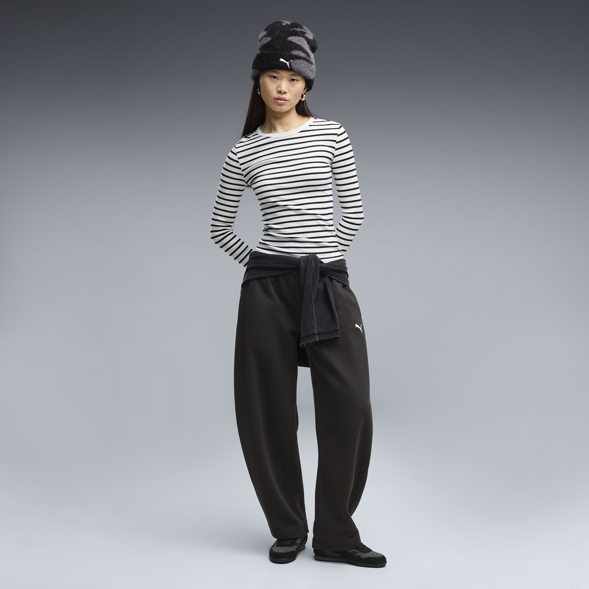 Pantalones Essentials de corte barrel relajado para mujer