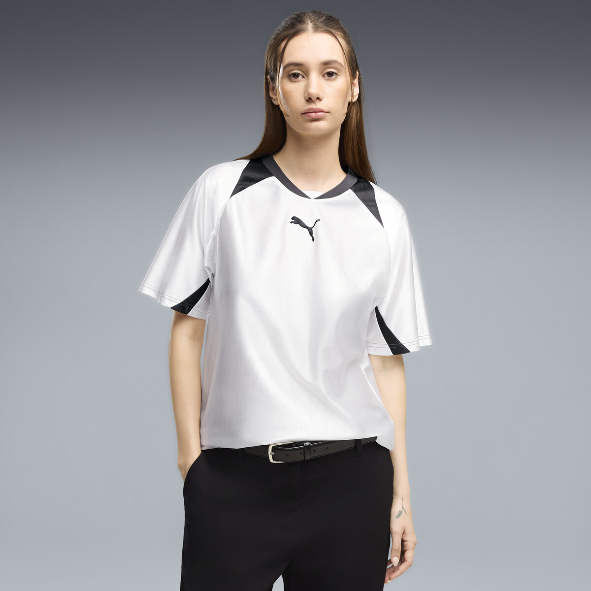 Street Relaxed Jersey Women in White by PUMA, Small