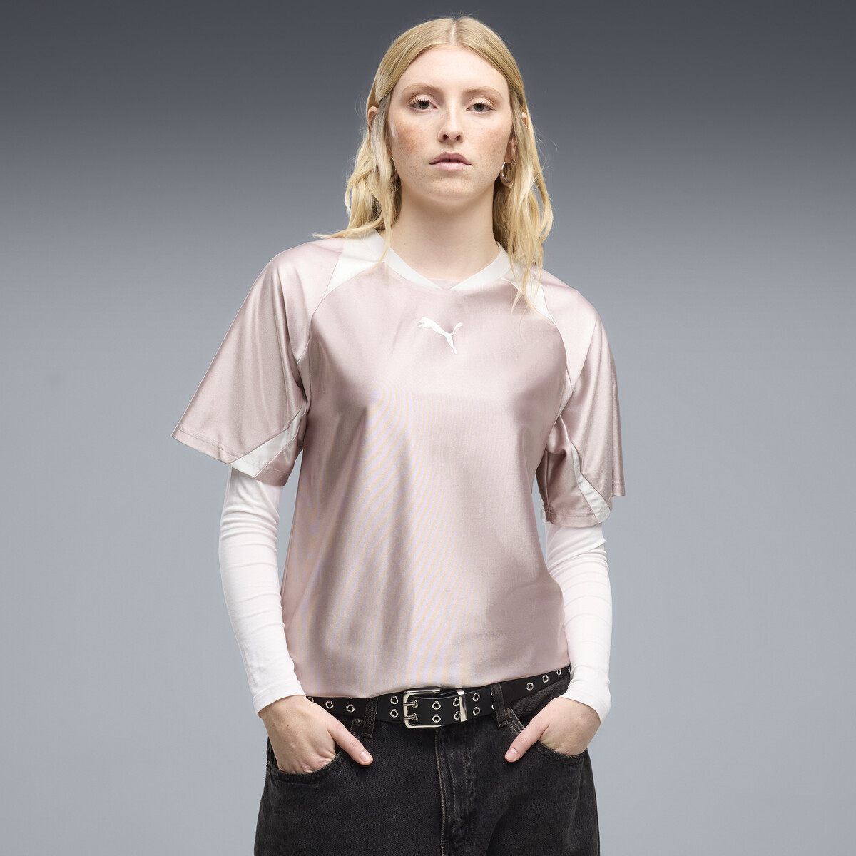 Street Relaxed Jersey Women in Misty Pink by PUMA, Large