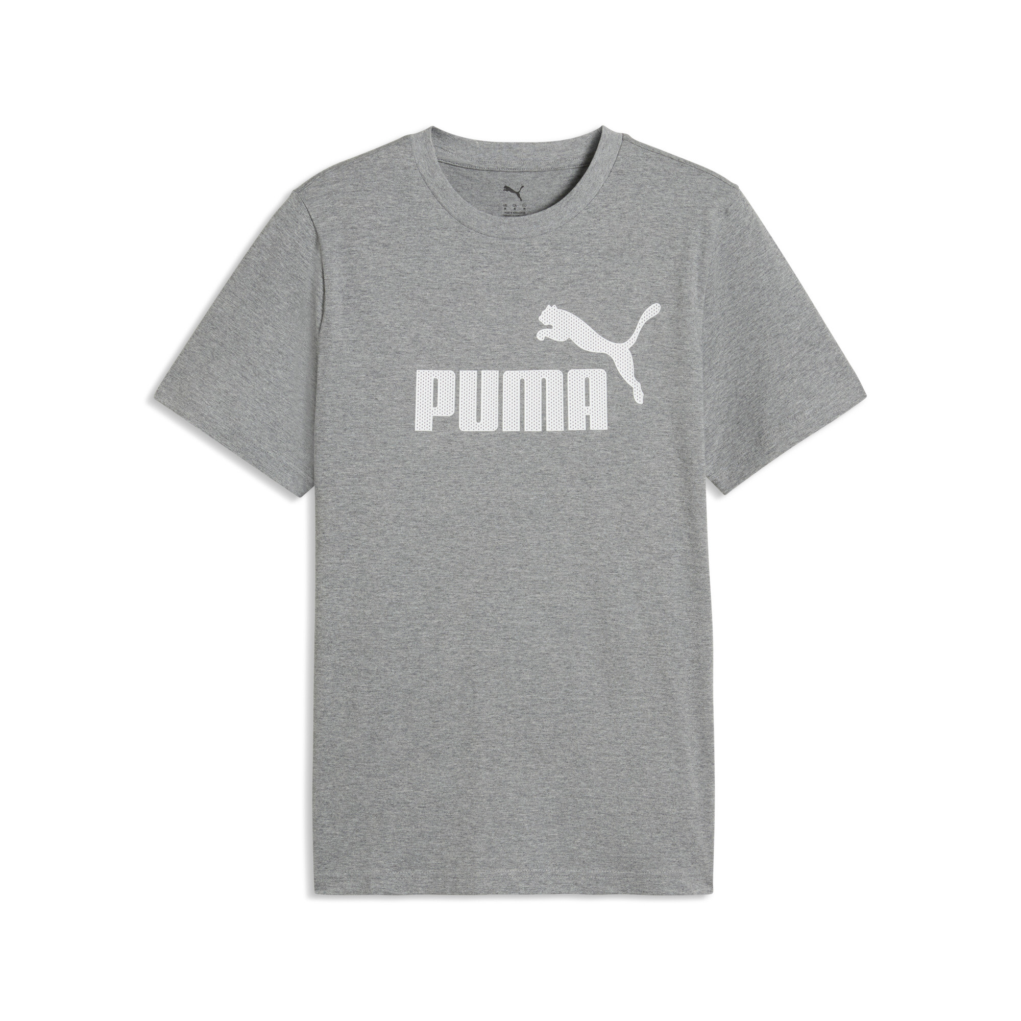 PUMA Essentials Logo T-Shirt Herren, Accessoires, Grau, M
