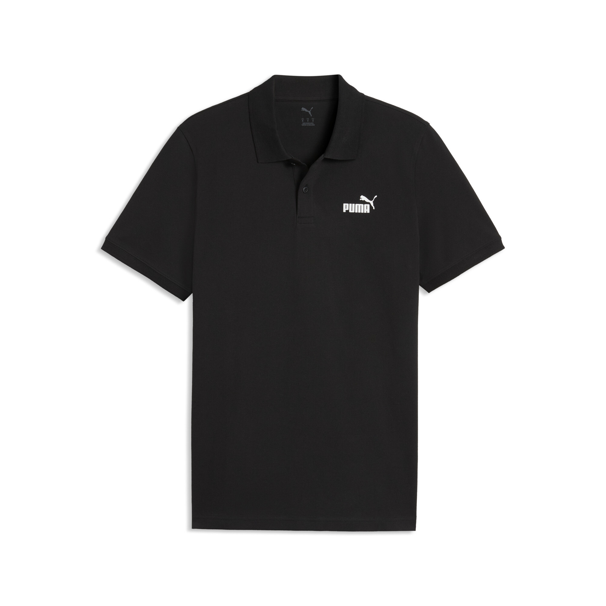 PUMA Męska koszulka polo Essentials Pique, Odzież, Czarny, M