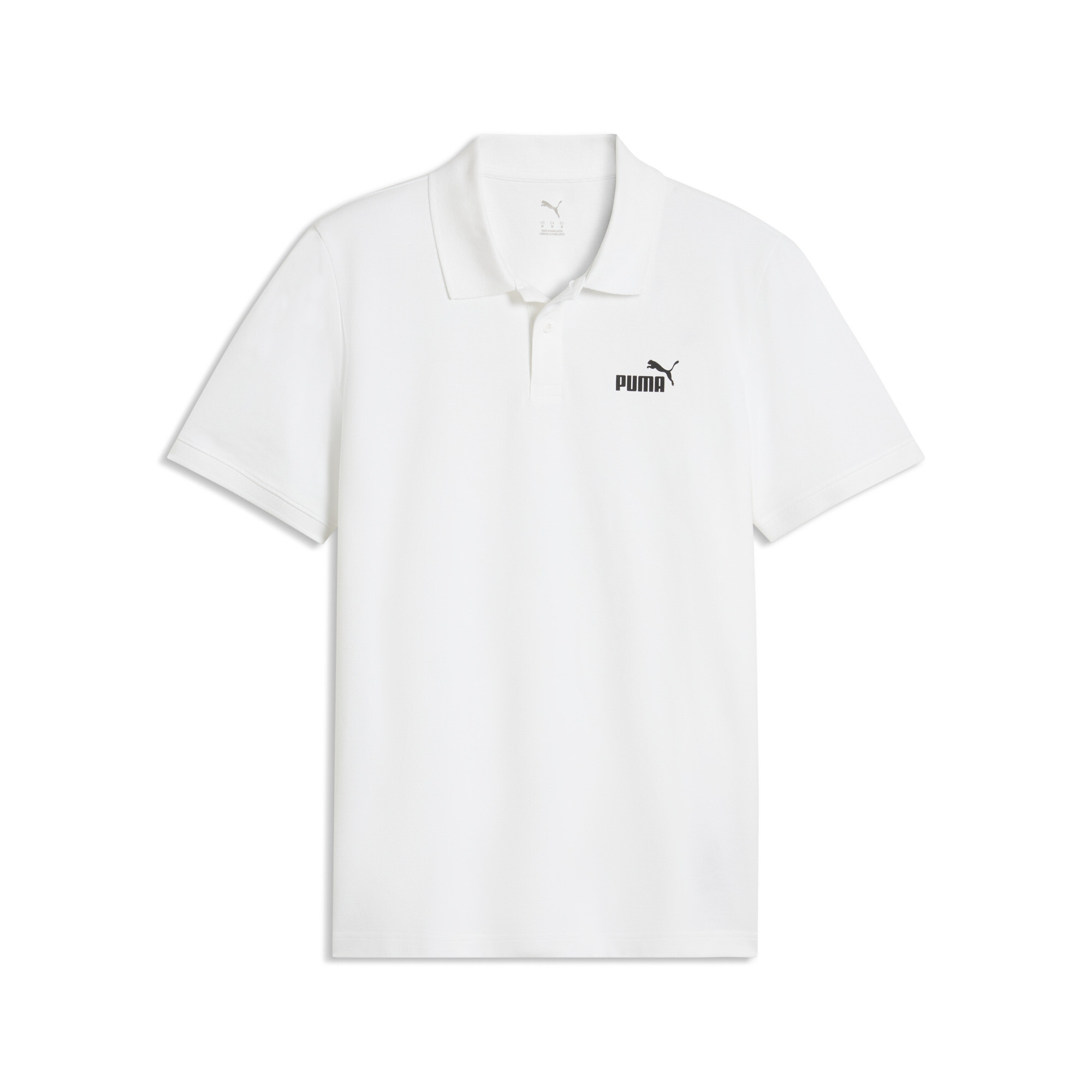 PUMA Męska koszulka polo Essentials Pique, Odzież, Biały, M