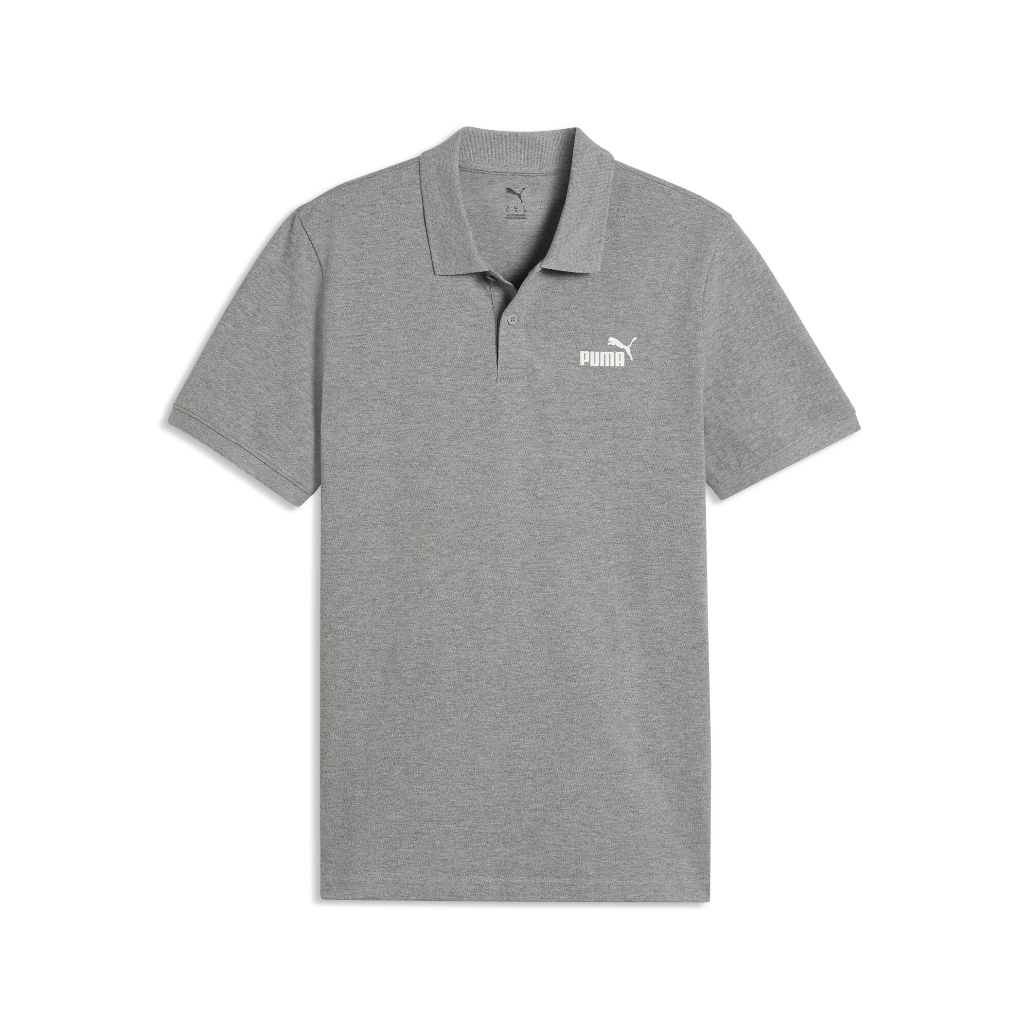 PUMA Męska koszulka polo Essentials Pique, Odzież, Szary, M