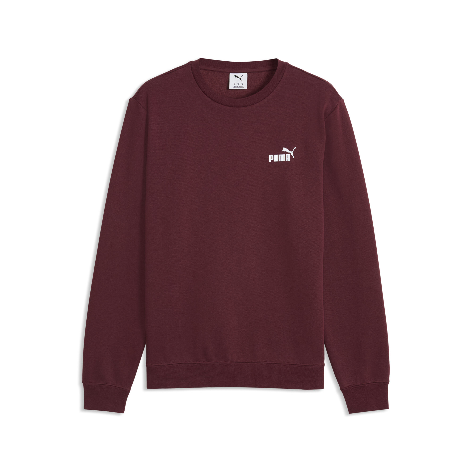 PUMA Męska bluza dresowa Essentials z logo No. 1, Odzież, Czerwony, M