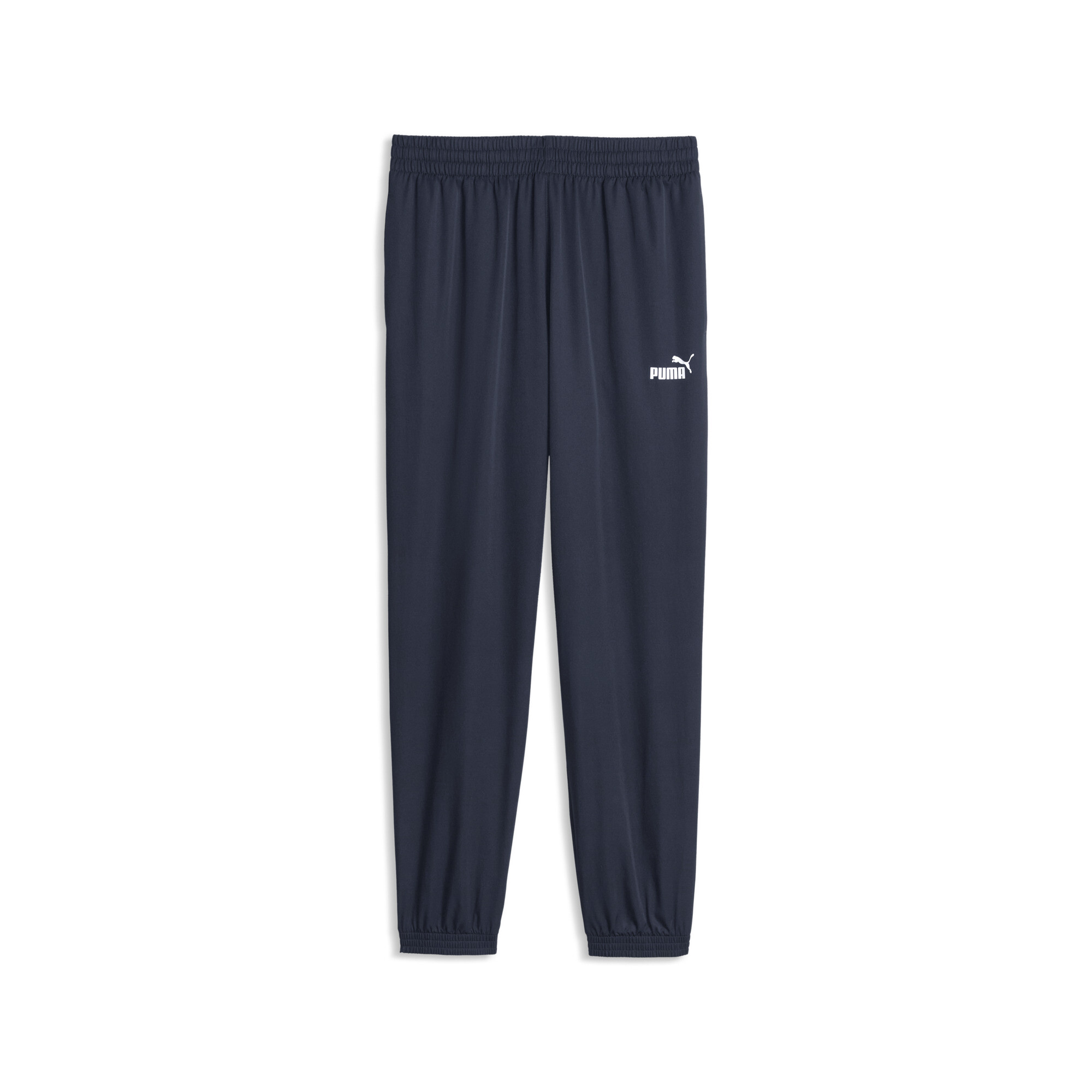PUMA Męskie tkane spodnie Essentials Logo, Odzież, Niebieski, M