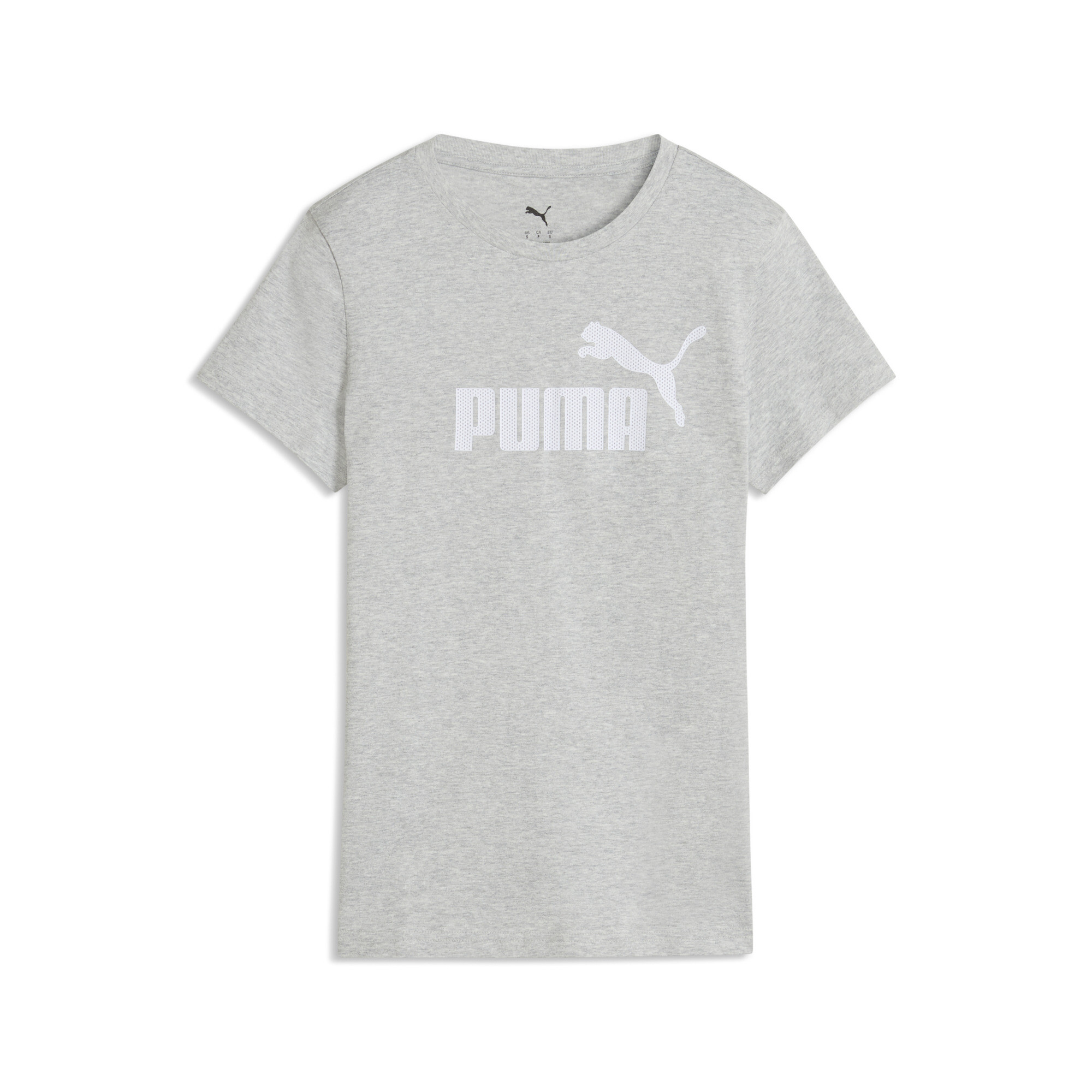 PUMA Damska koszulka z logo Essentials, Odzież, Szary, M