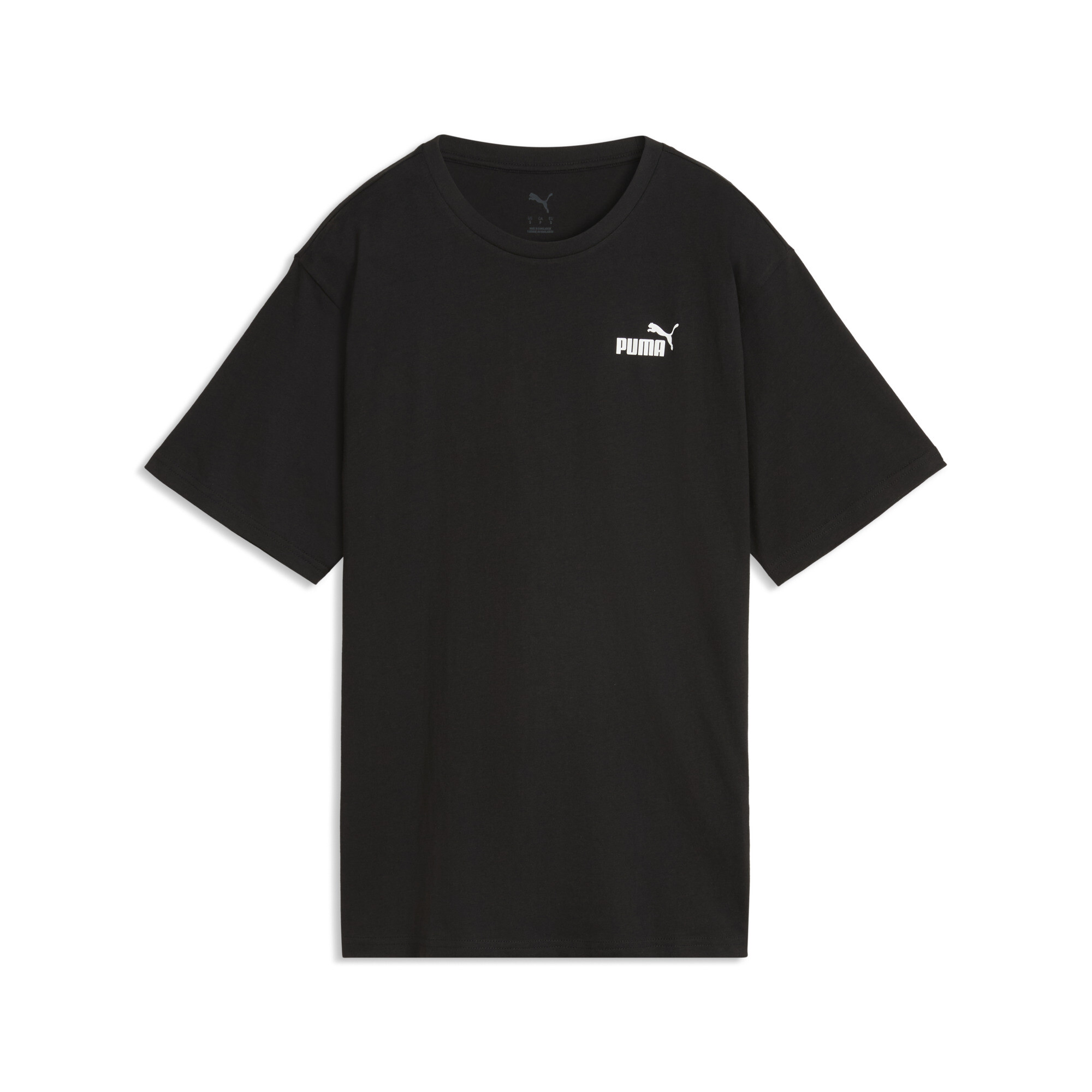 PUMA Damska koszulka Essentials o luźnym kroju, Odzież, Czarny, M
