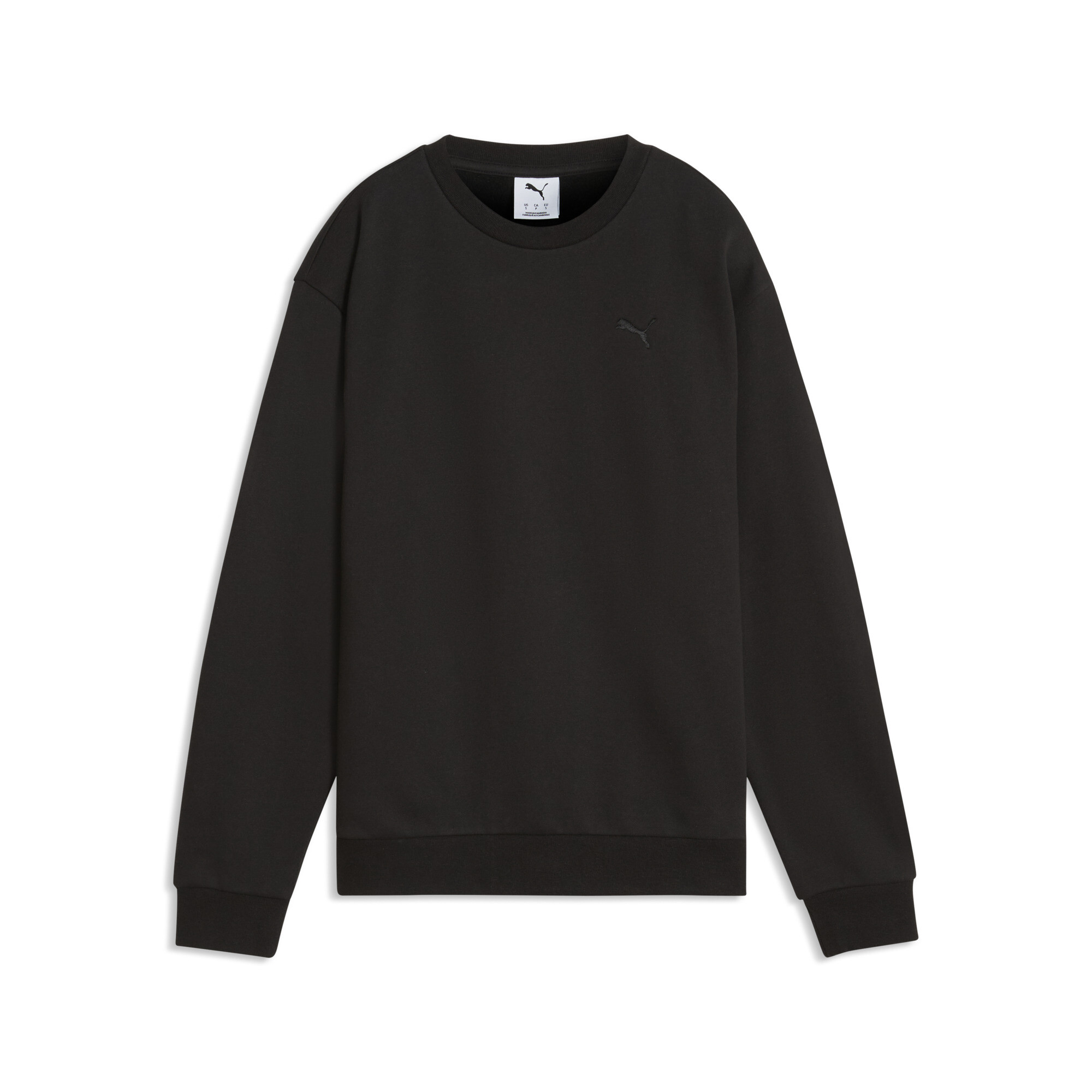 PUMA Essentials Elevated Crew Sweatshirt Damen, Kleidung, Schwarz, M