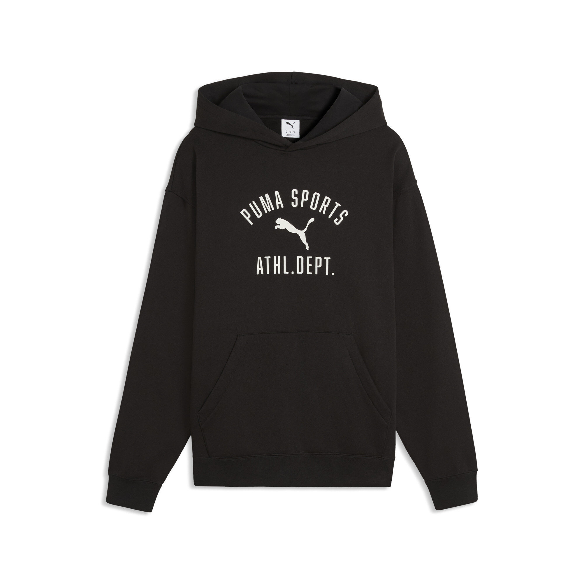 PUMA Męska dzianinowa bluza Varsity z kapturem, Odzież, Czarny, M
