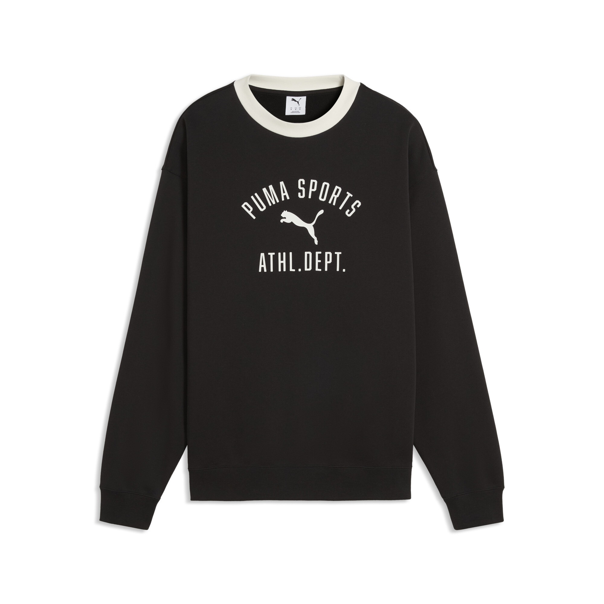 PUMA Męska bluza Varsity z okrągłym dekoltem, Odzież, Czarny, XXL