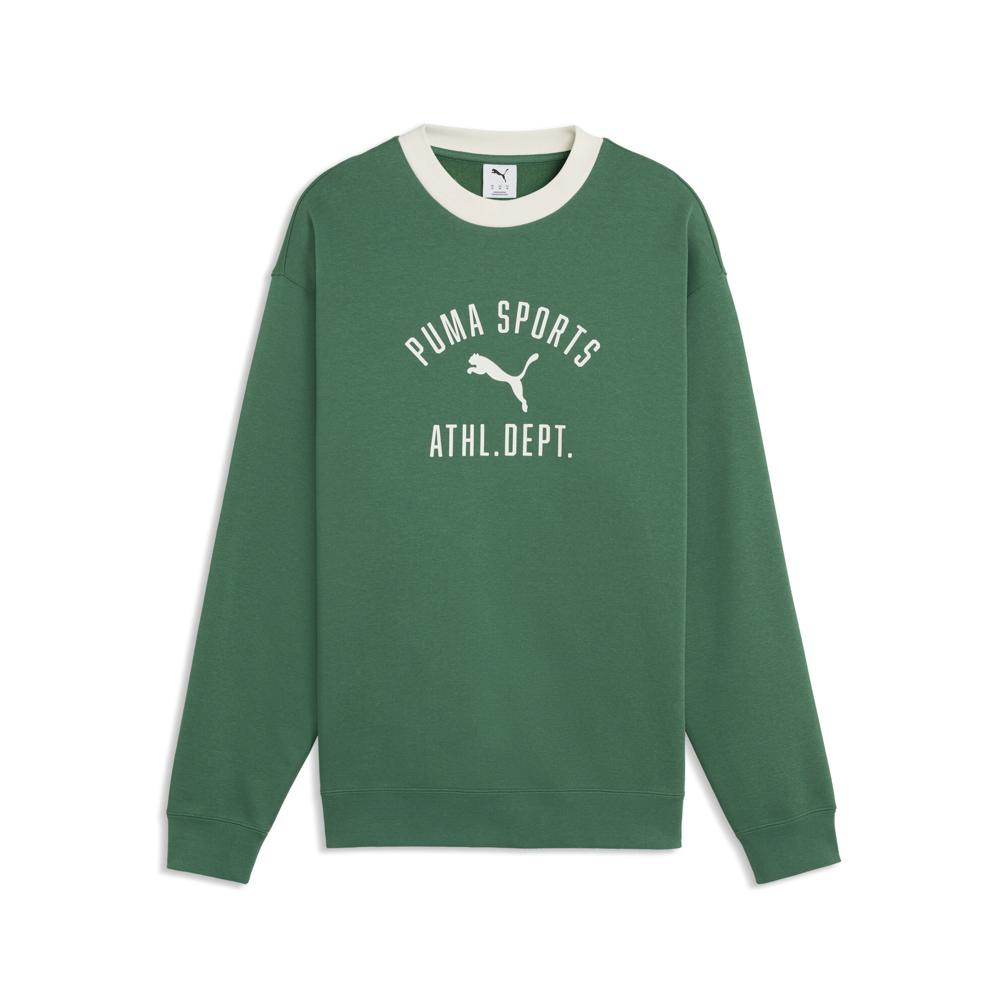 PUMA Męska bluza Varsity z okrągłym dekoltem, Odzież, Zielony, XXL