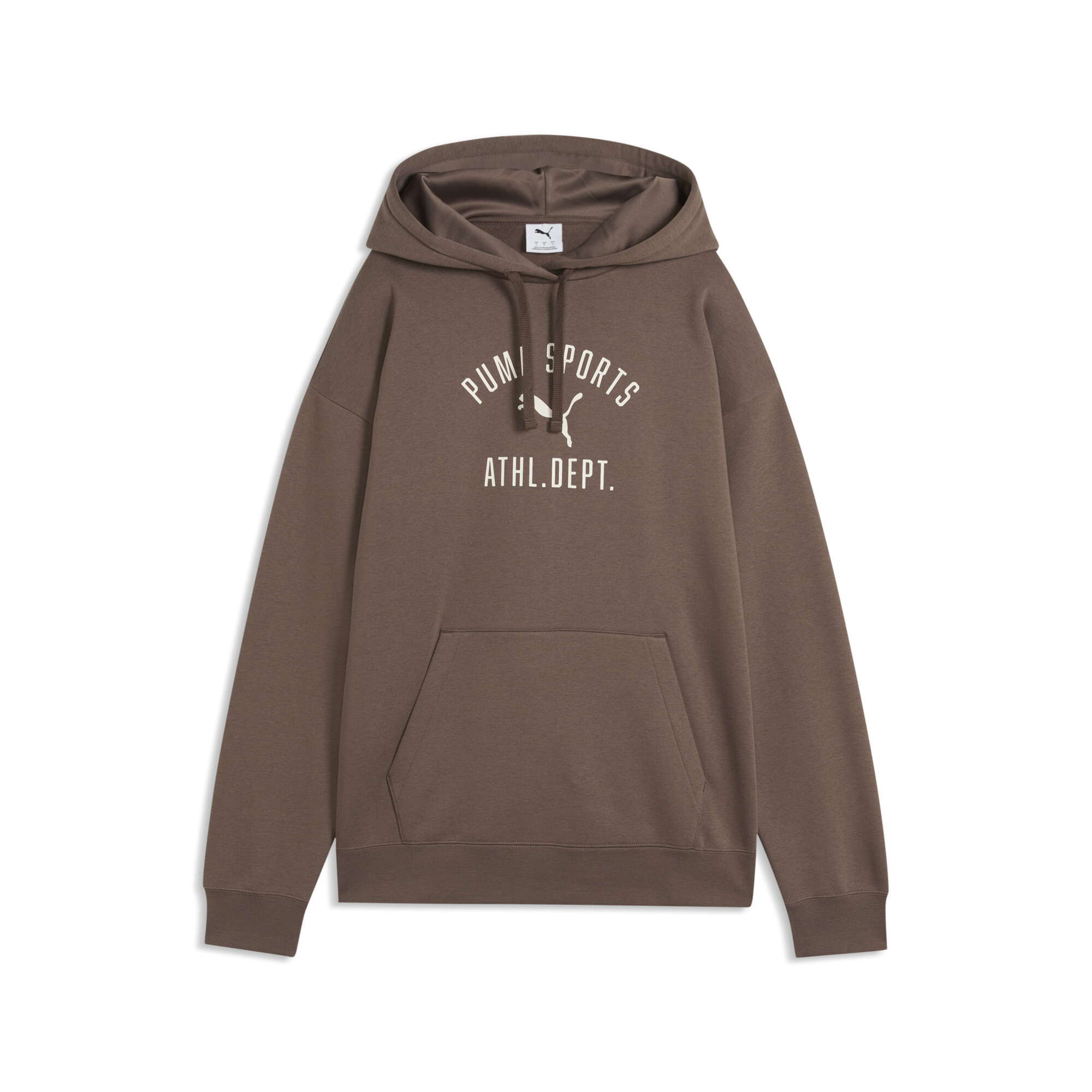 PUMA Varsity Fleece Relaxed Hoodie Women, Clothing, Ruby Shimmer, M