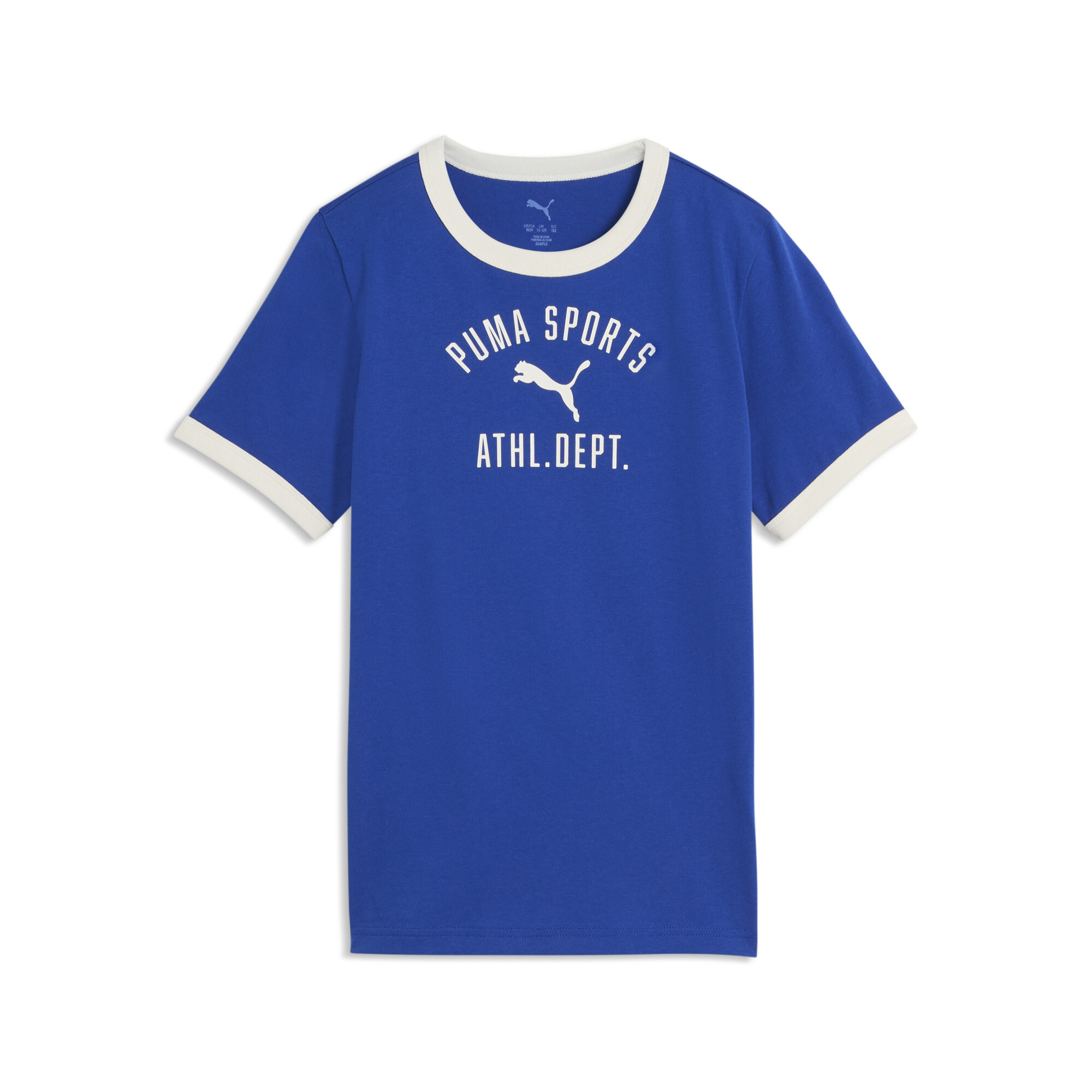 PUMA Varsity Relaxed T-Shirt Teenager, Accessoires, Blau, 9-10Y