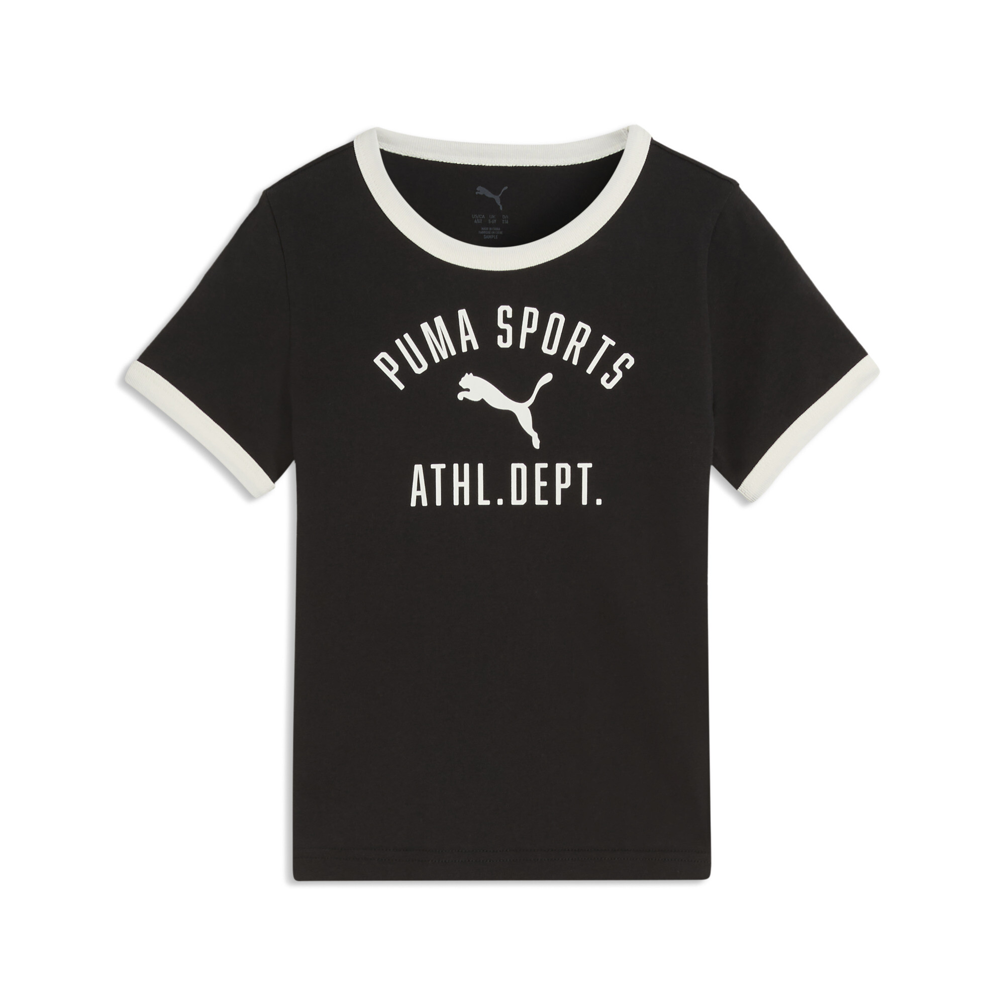 PUMA Varsity Relaxed T-Shirt Teenager, Accessoires, Schwarz, 5-6Y