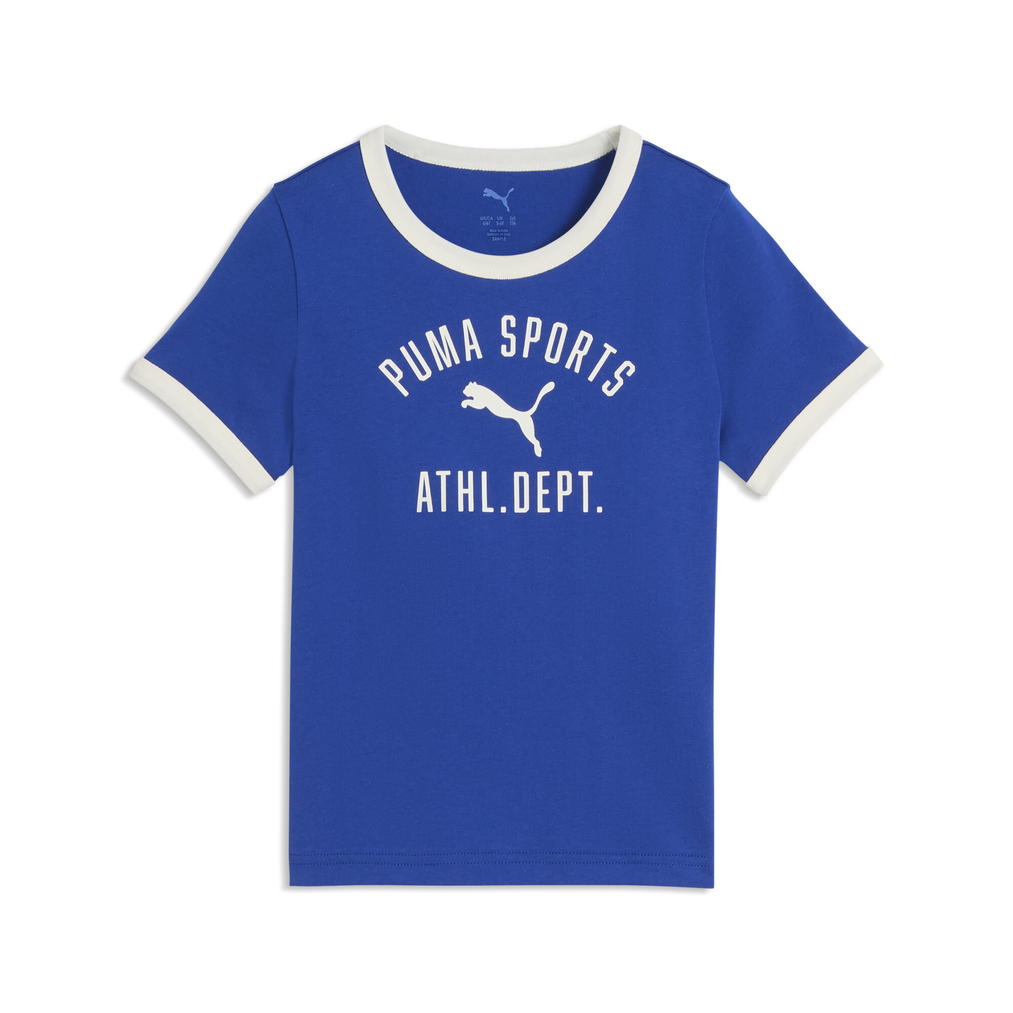 PUMA Varsity Relaxed T-Shirt Teenager, Accessoires, Blau, 5-6Y