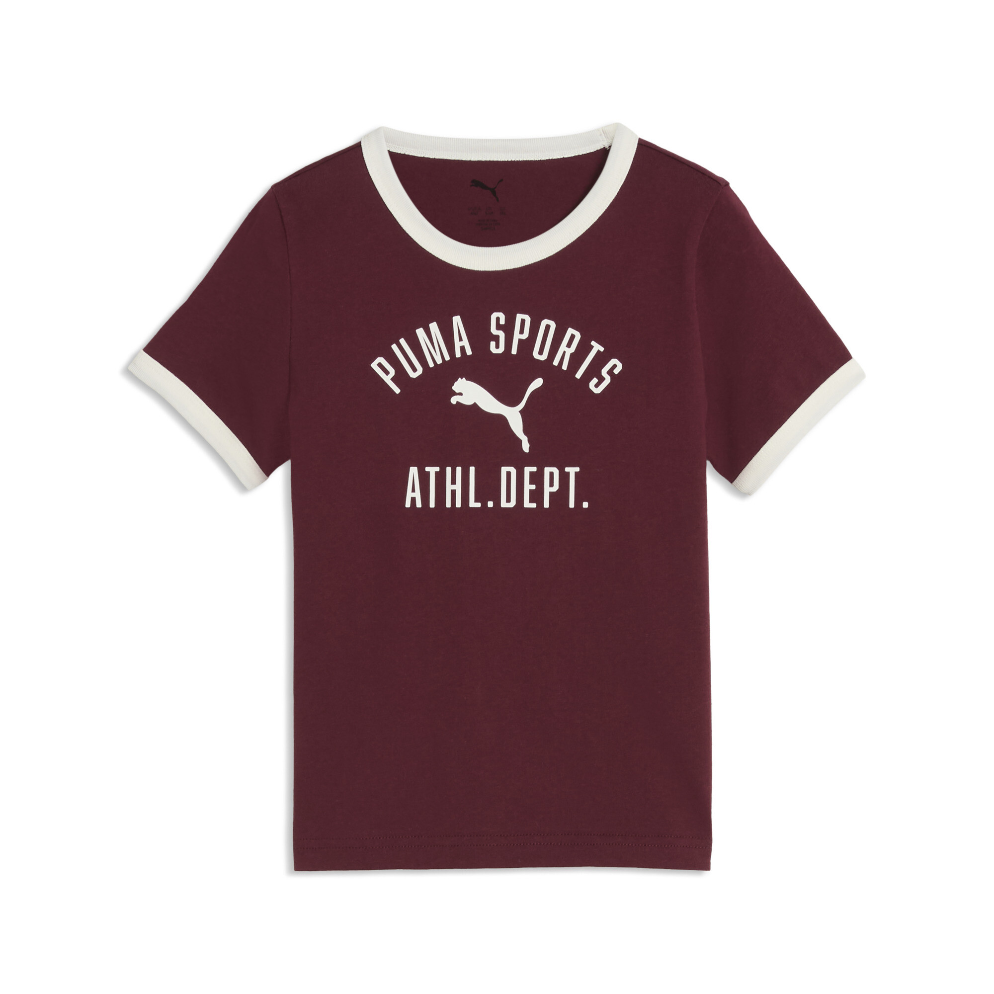 PUMA Varsity Relaxed T-Shirt Teenager, Accessoires, Rot, 5-6Y