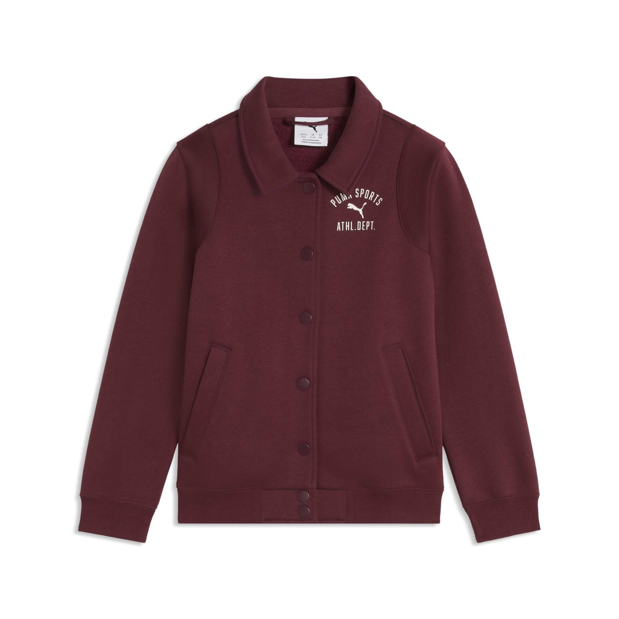 PUMA Varsity Bomberjacke Kinder, Kleidung, Rot, 5-6Y