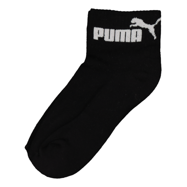 Mens Crew Running Sock, Puma Black-Puma White, large-ZAF
