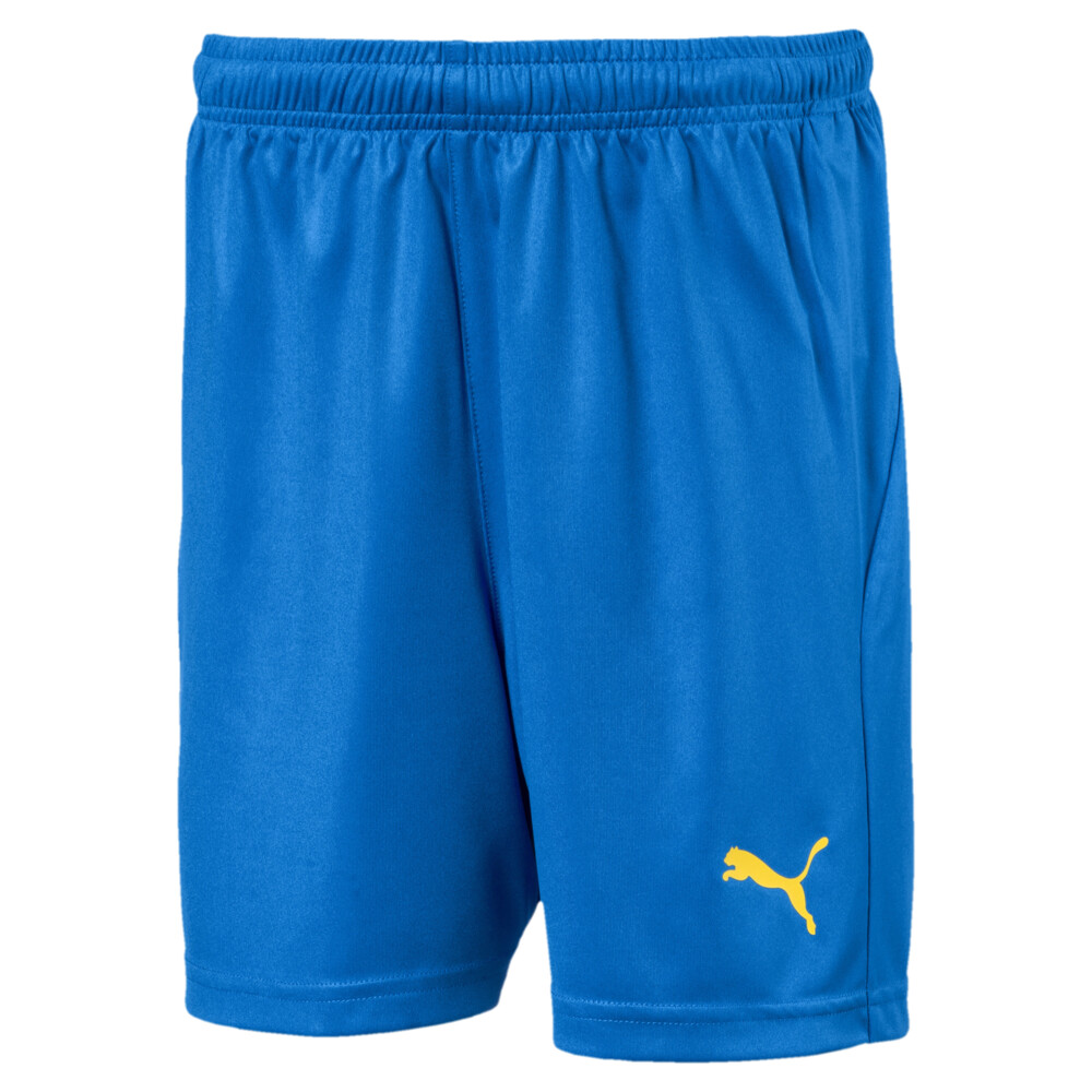 PUMA - Шорты Football Kids’ LIGA Core Shorts – Electric Blue Lemonade-Yello – M