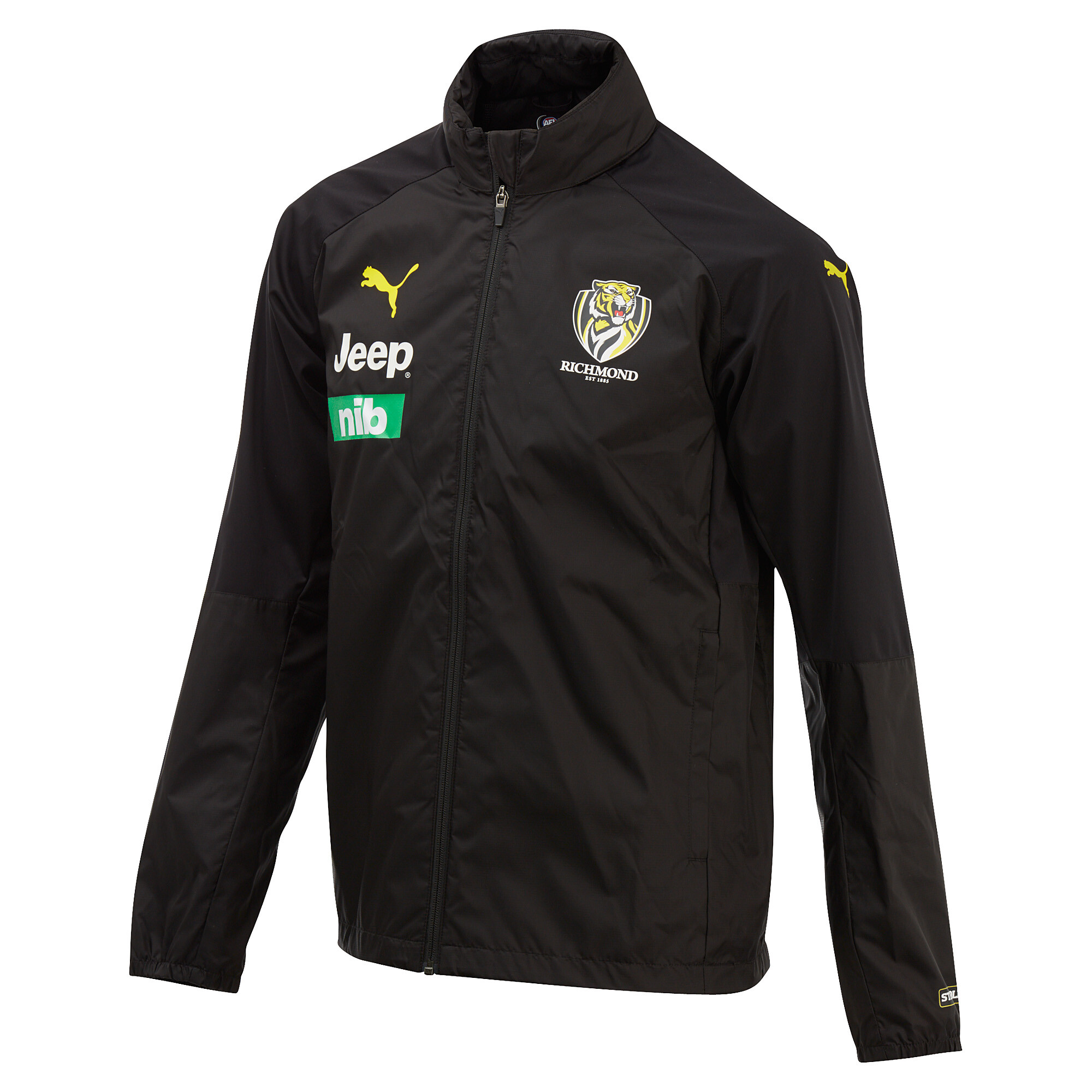 Richmond Football Club Men S Rain Jacket 10 Black Puma