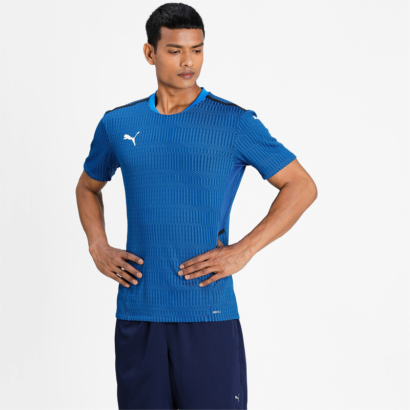 

Men's PUMA teamCUP Football Relaxed Jersey, Black/blue